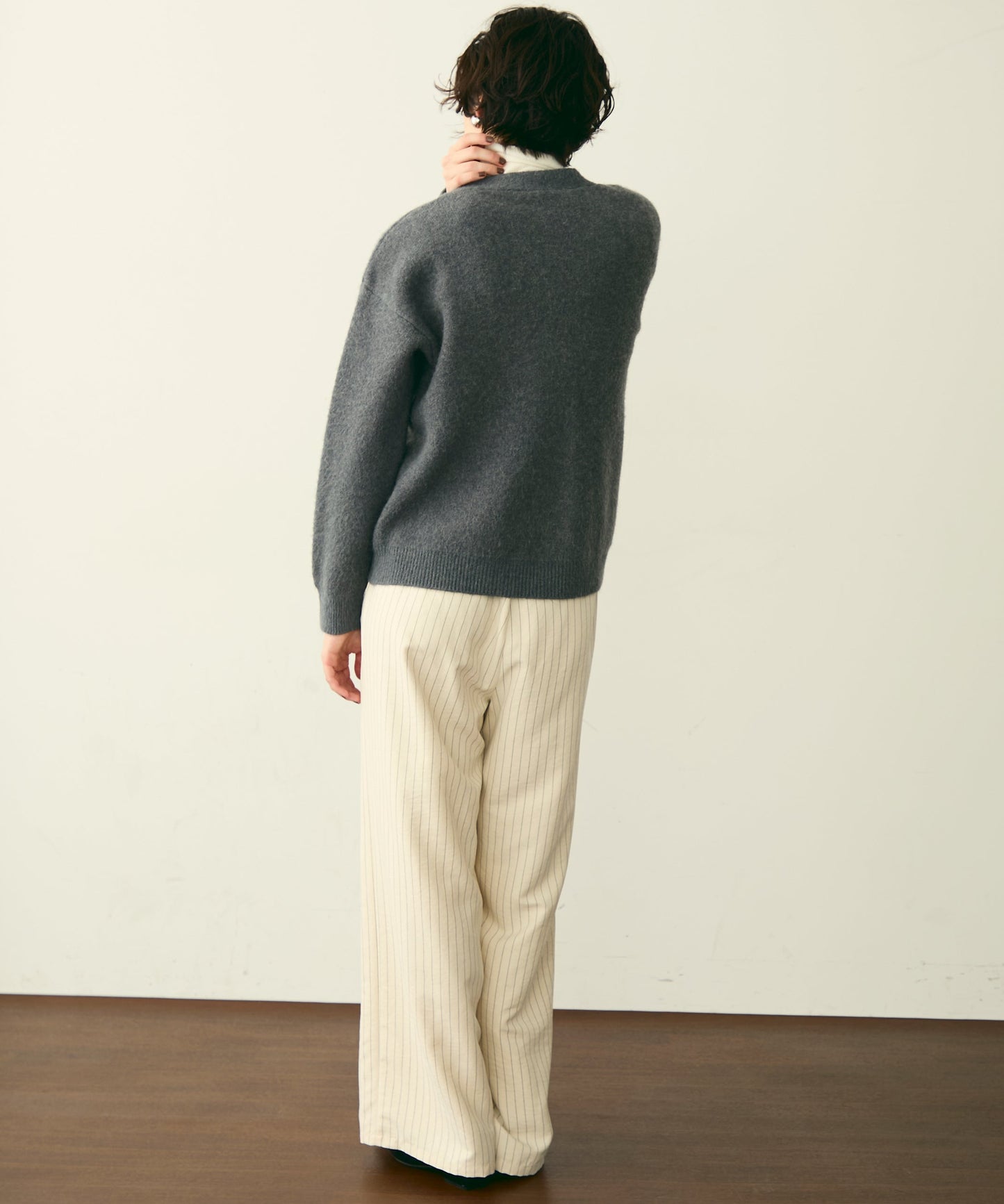 フレンチニット＋ニットカーディガン