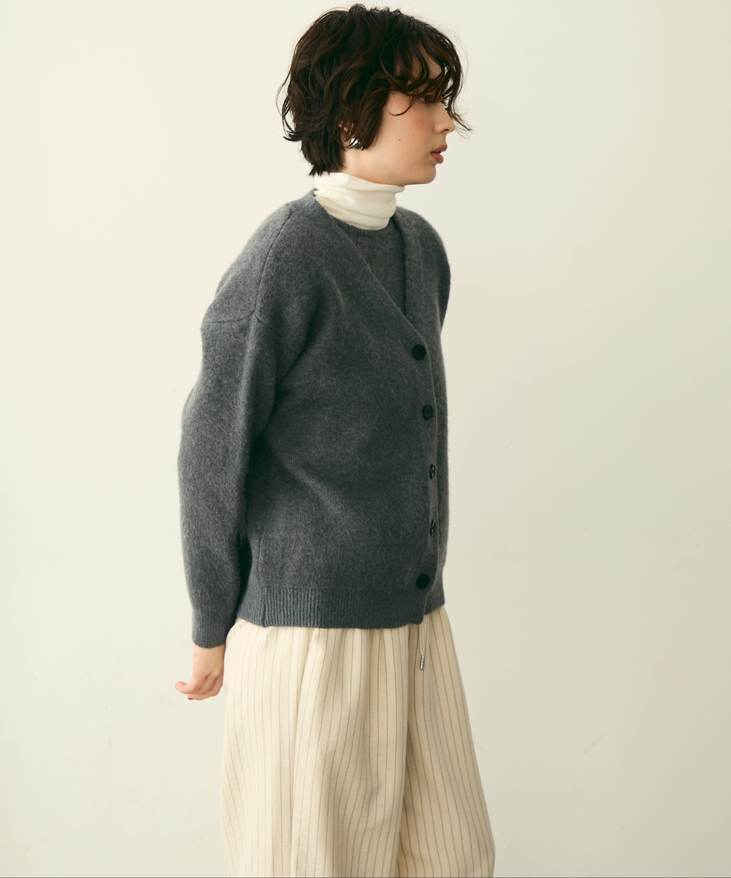 フレンチニット＋ニットカーディガン