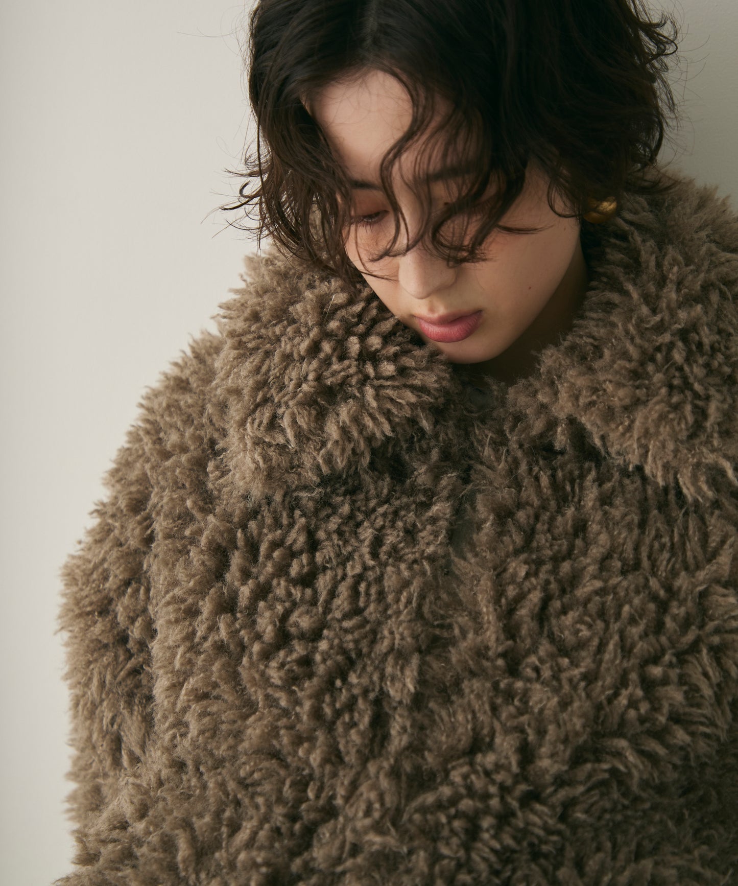 プードルボア2WAYカラーショートジャケット