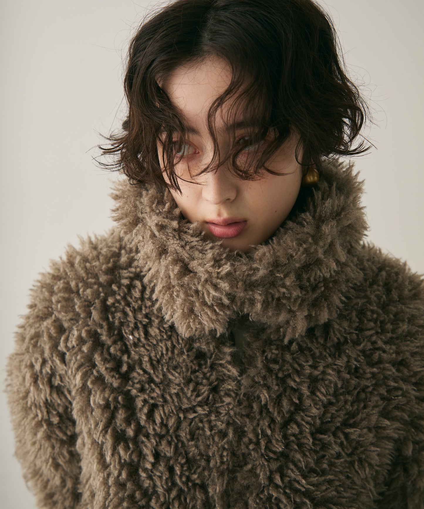 プードルボア2WAYカラーショートジャケット