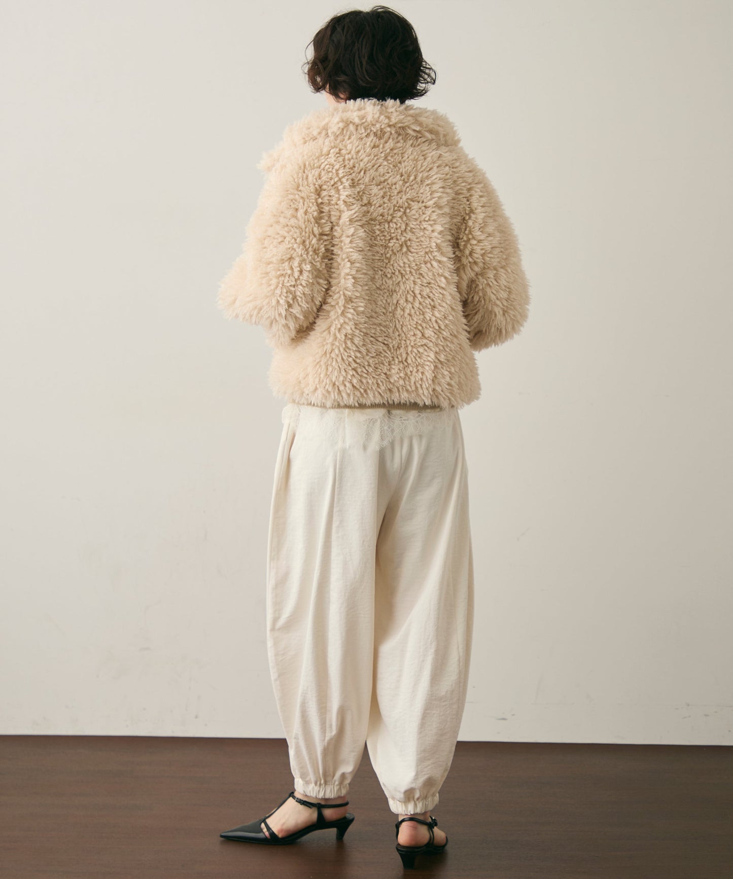 プードルボア2WAYカラーショートジャケット