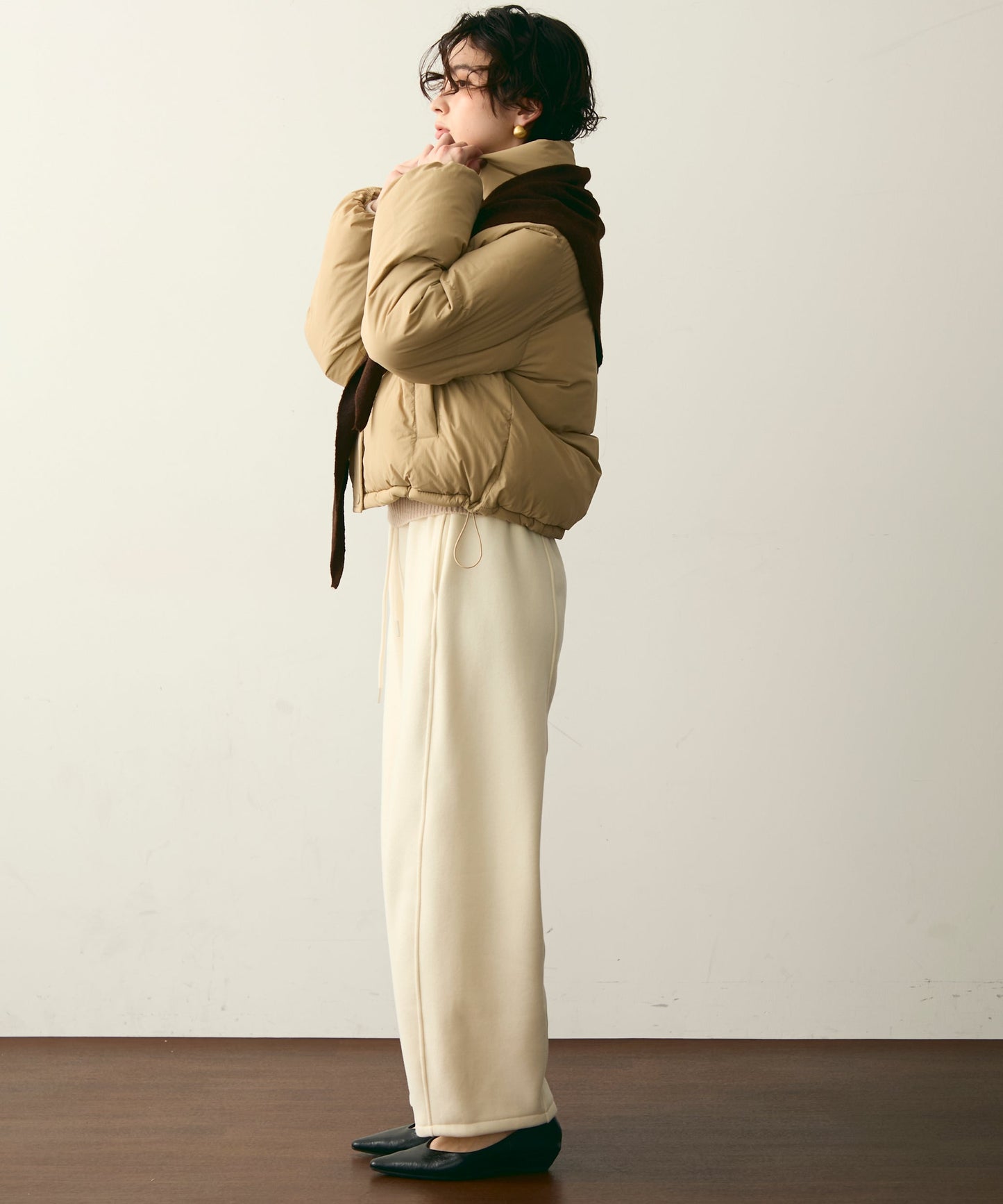 ハイネックパフィショートジャケット