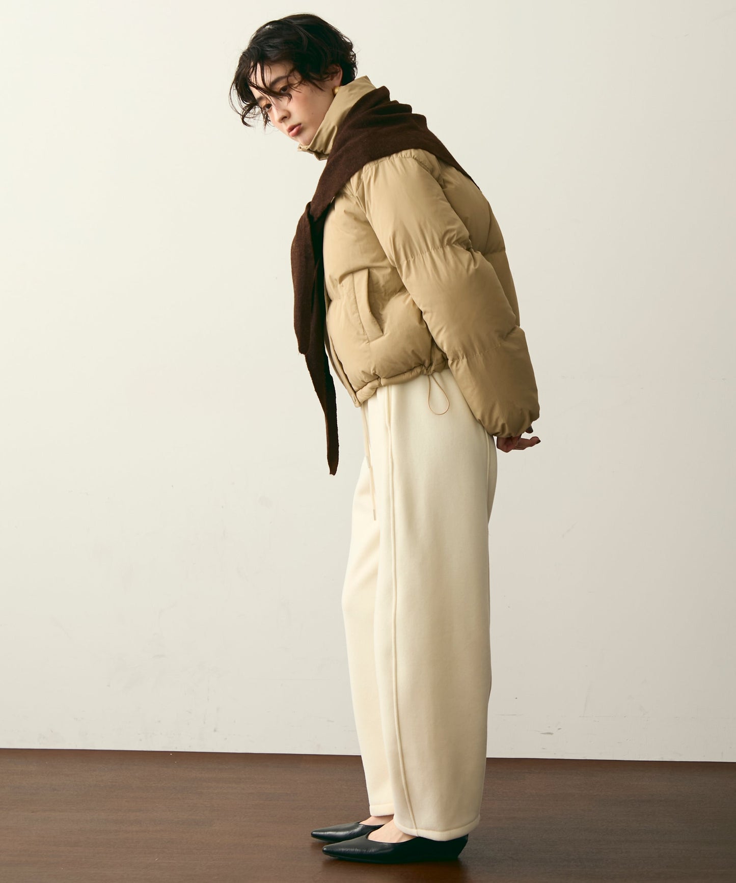 ハイネックパフィショートジャケット