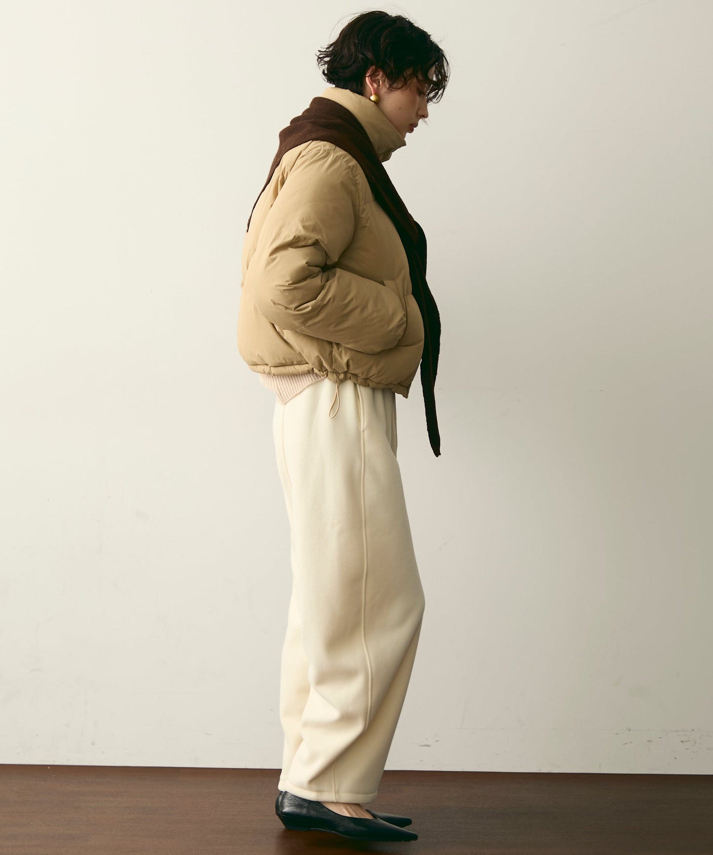 ハイネックパフィショートジャケット