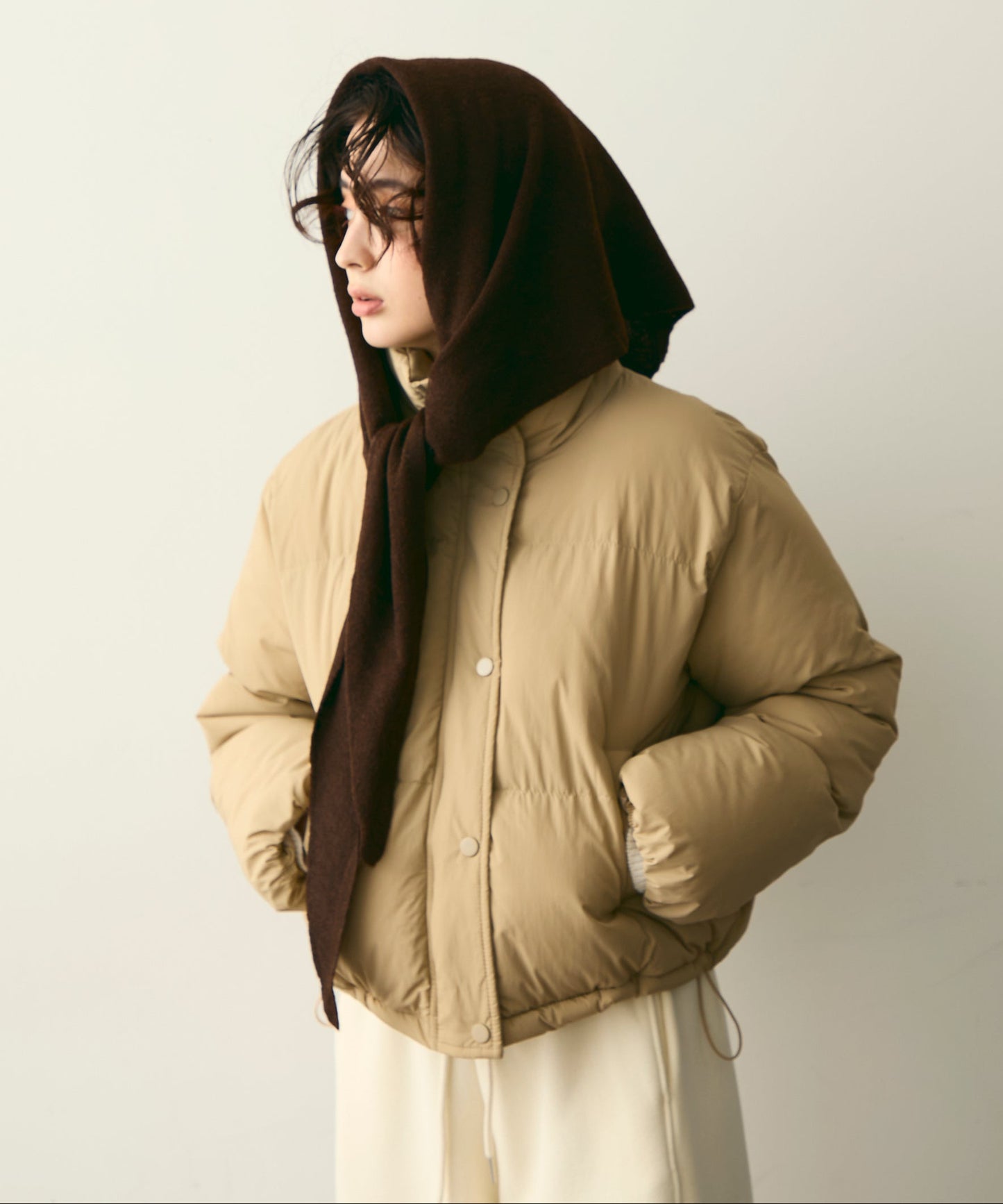 ハイネックパフィショートジャケット