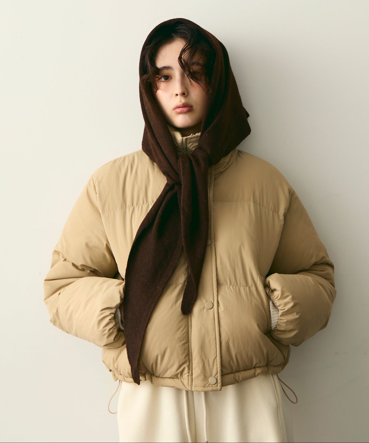 ハイネックパフィショートジャケット