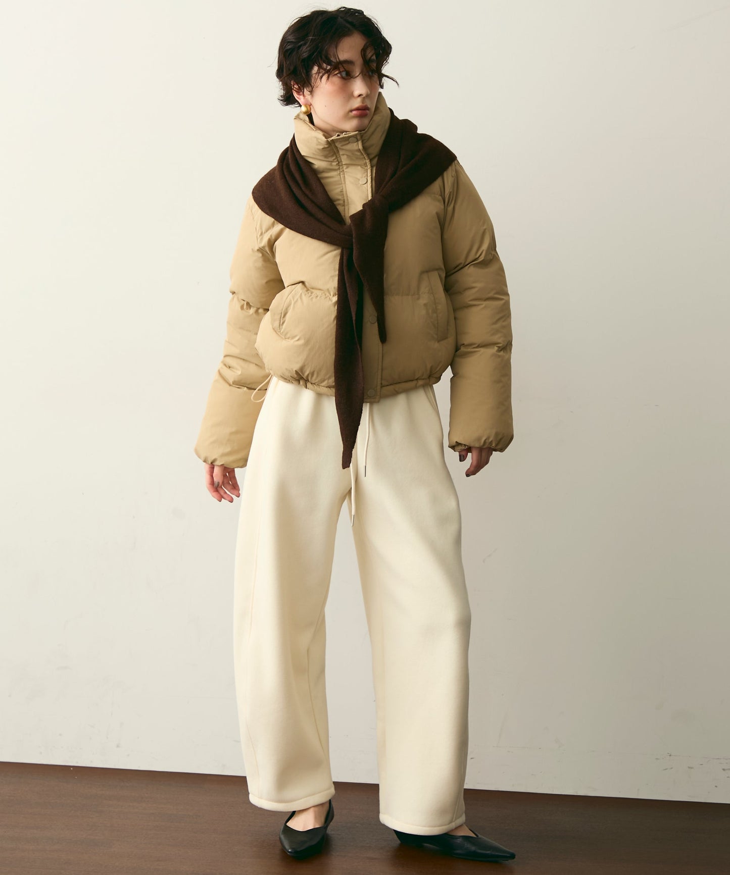 ハイネックパフィショートジャケット