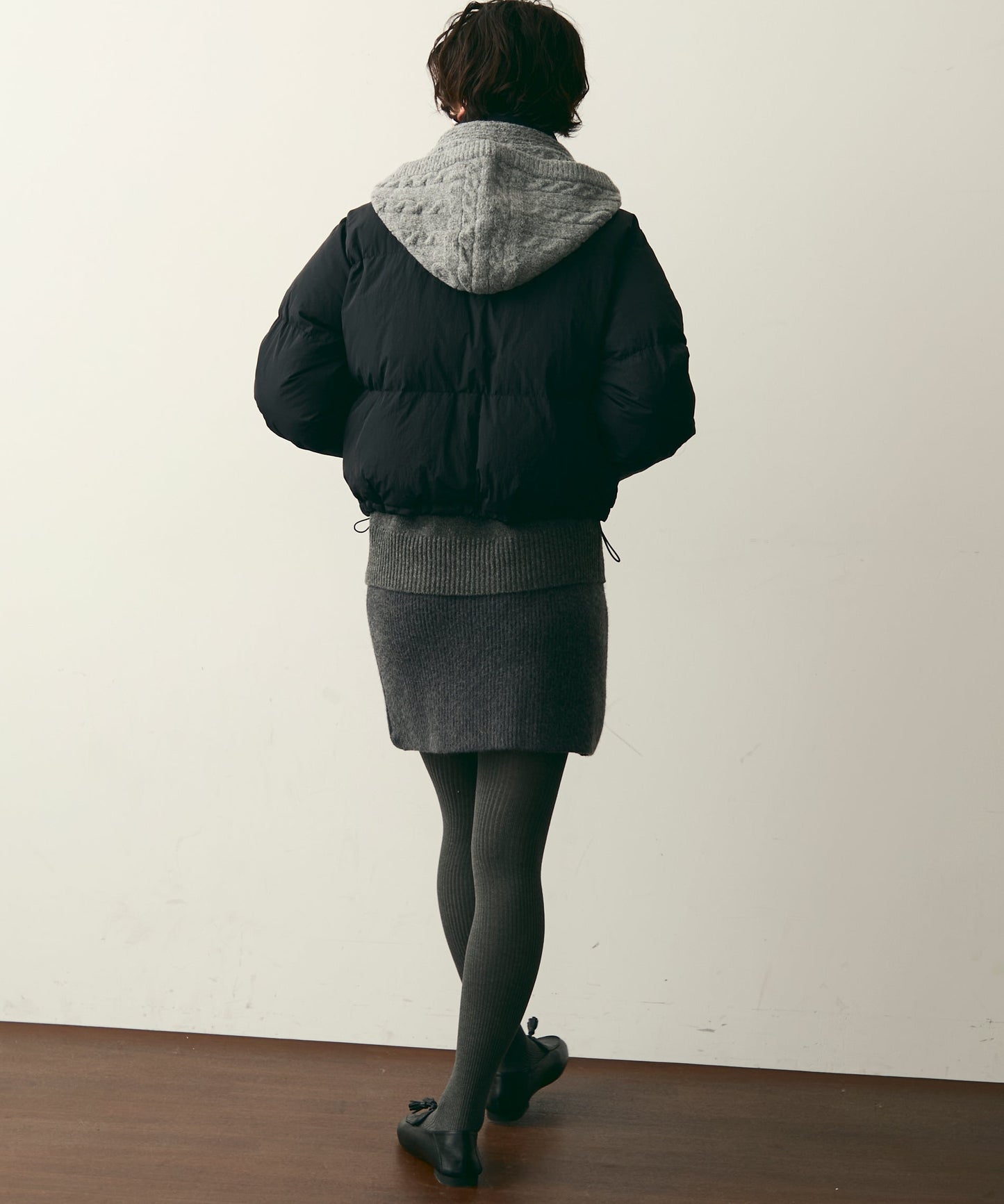 ハイネックパフィショートジャケット
