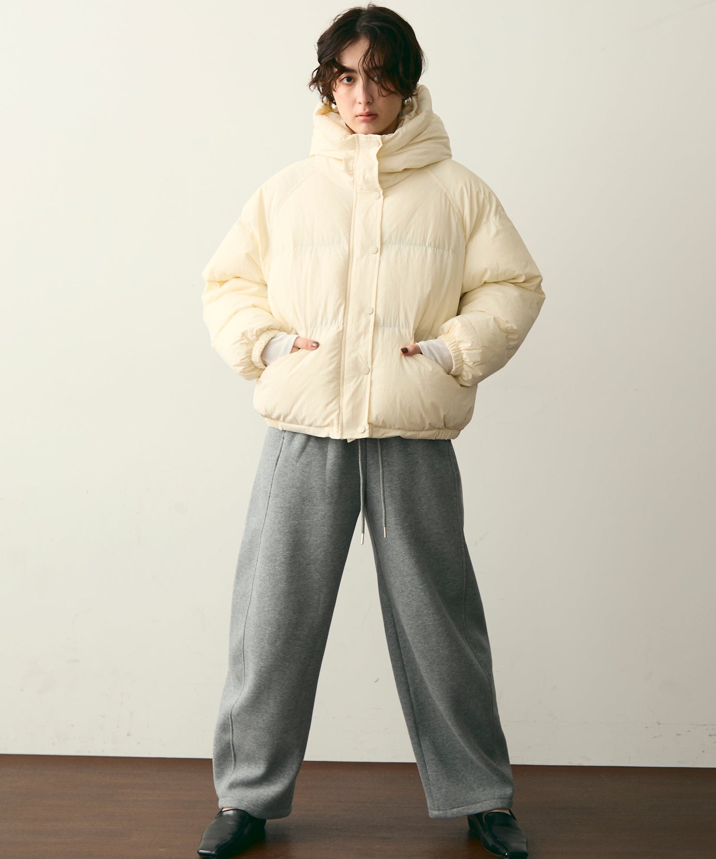 フードパフィーショートジャケット