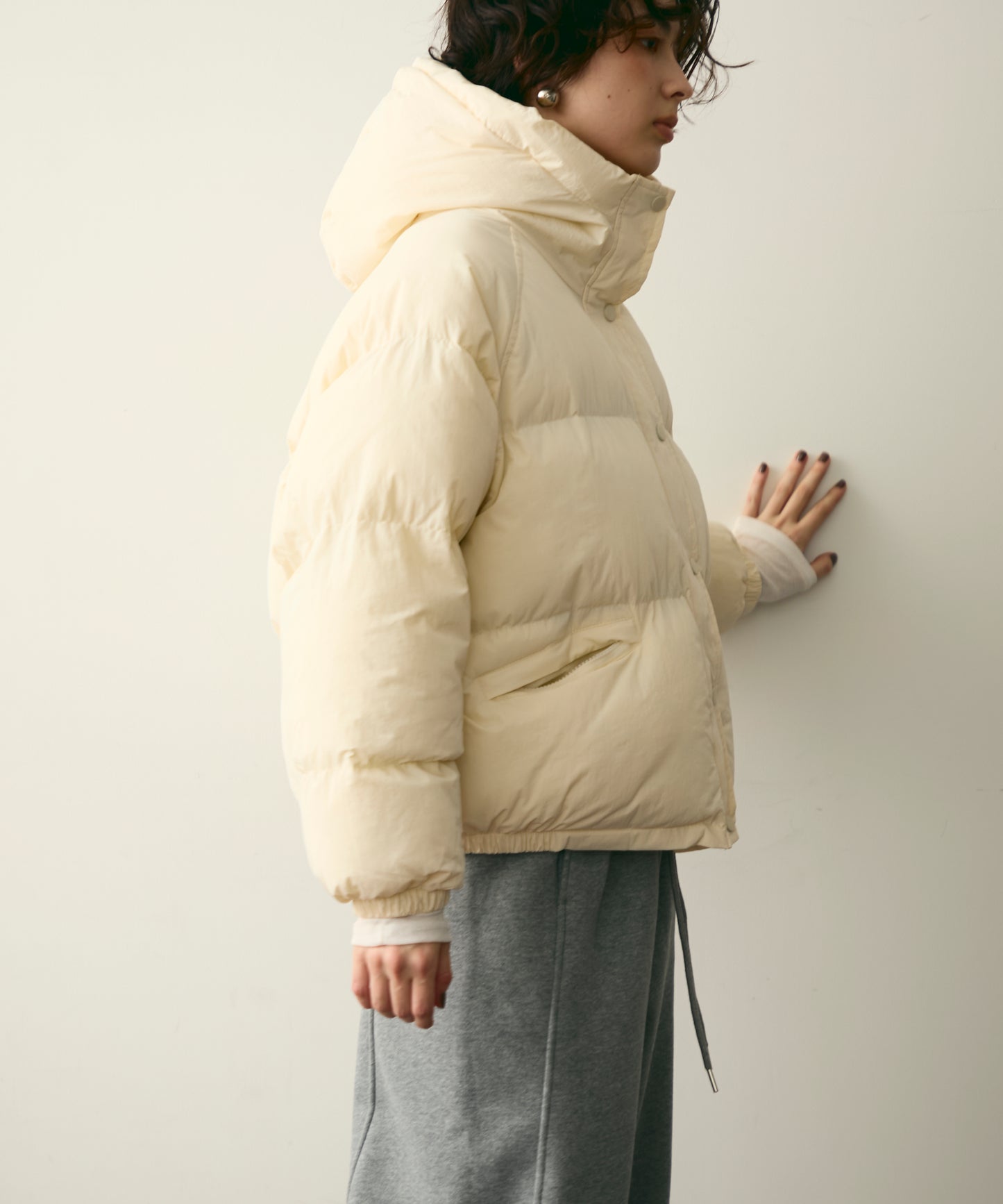 フードパフィーショートジャケット