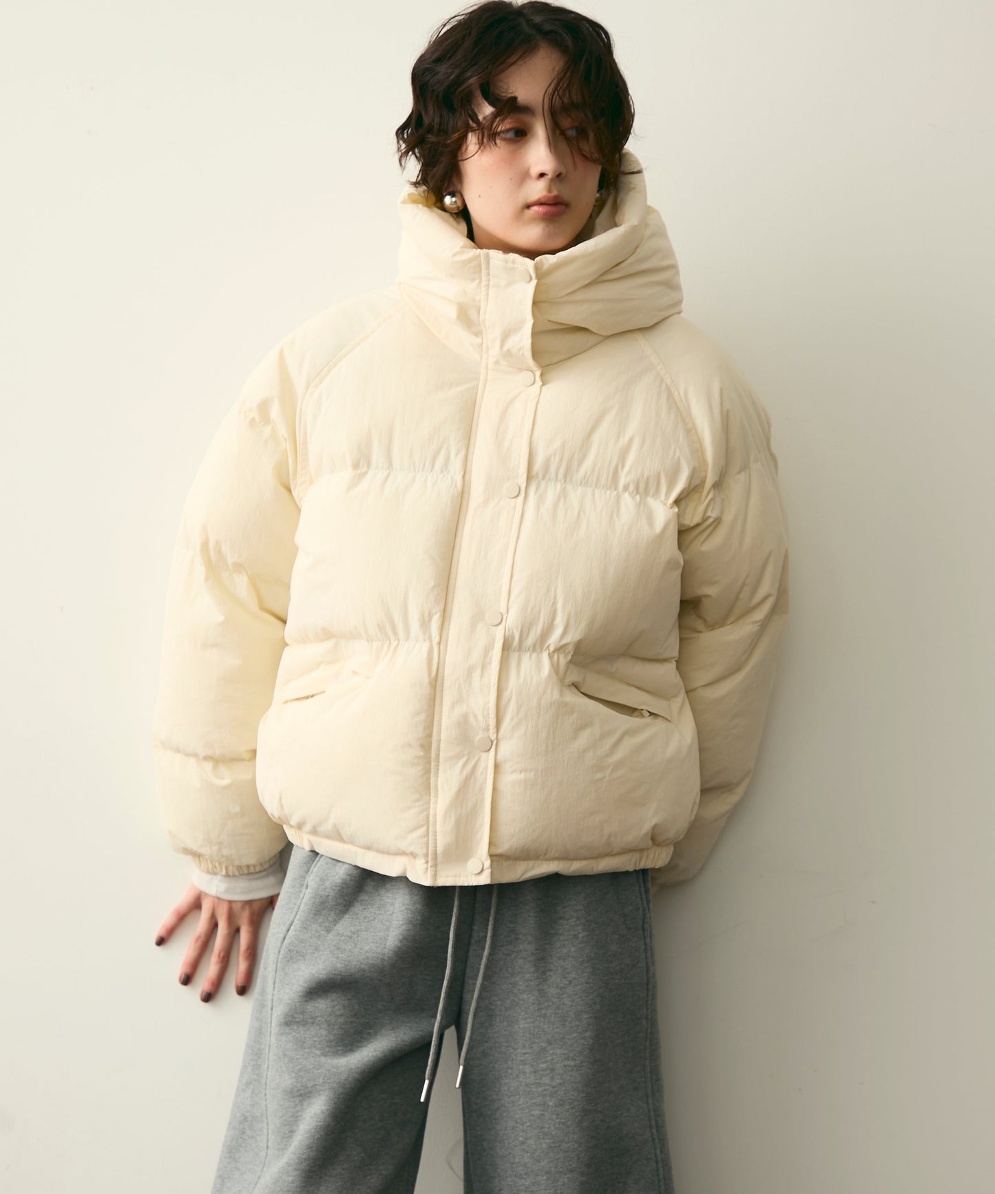 フードパフィーショートジャケット