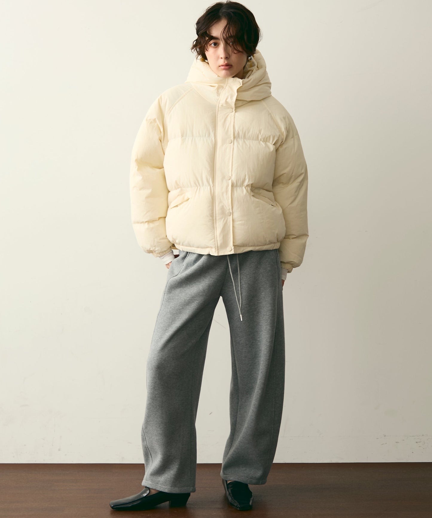 フードパフィーショートジャケット