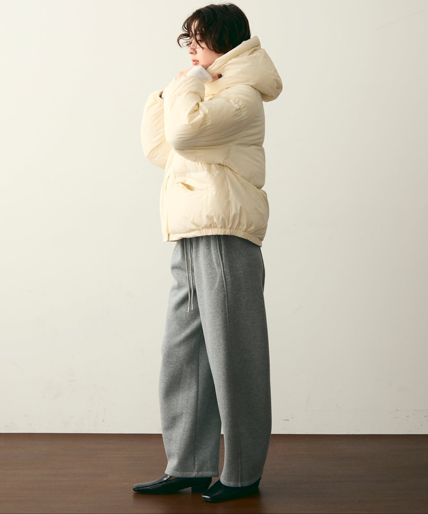 フードパフィーショートジャケット