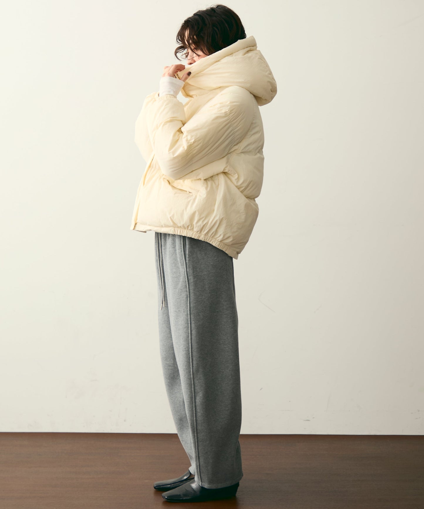 フードパフィーショートジャケット