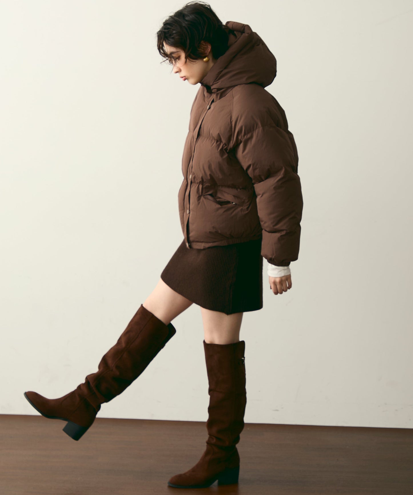 フードパフィーショートジャケット