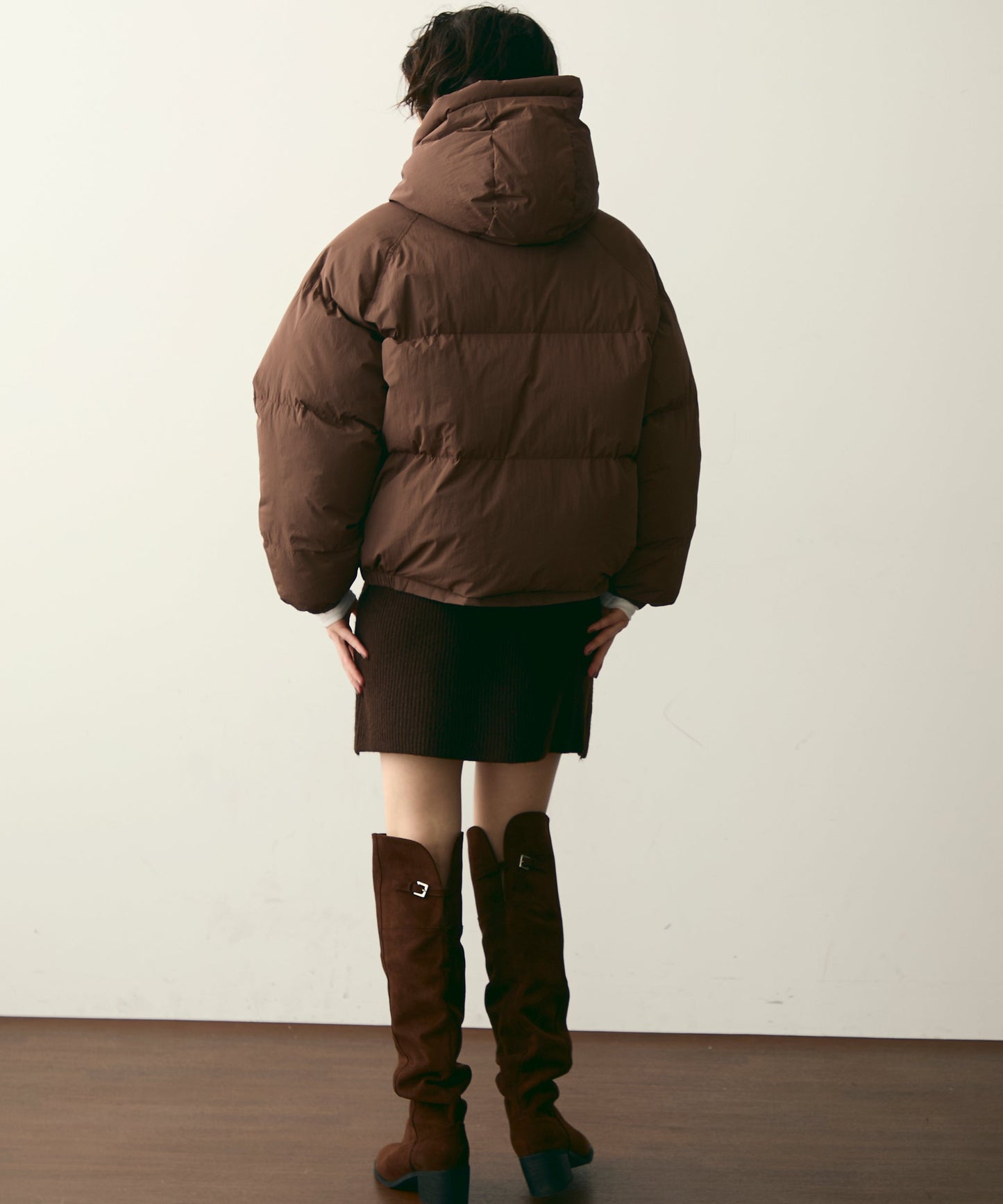 フードパフィーショートジャケット