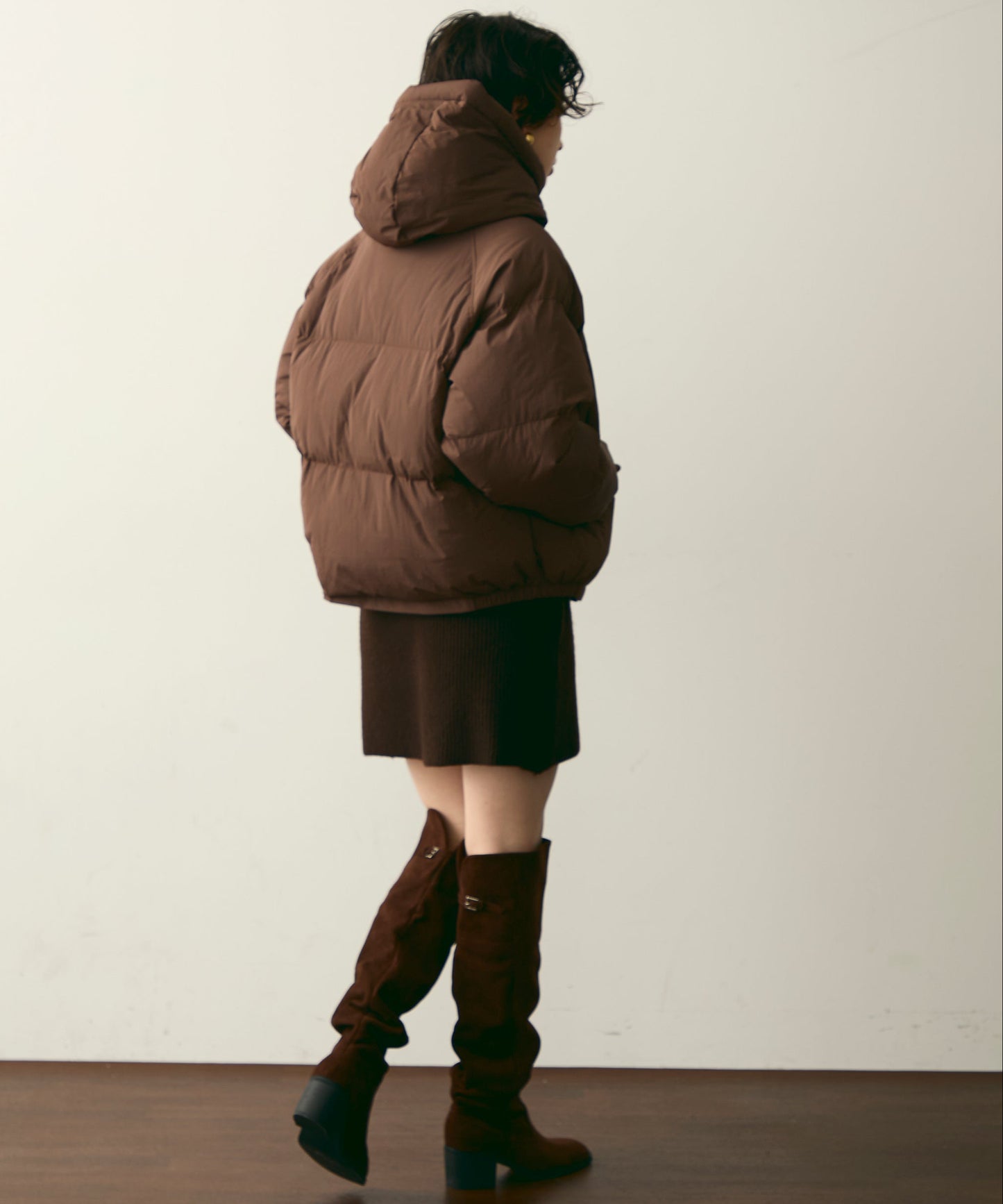 フードパフィーショートジャケット