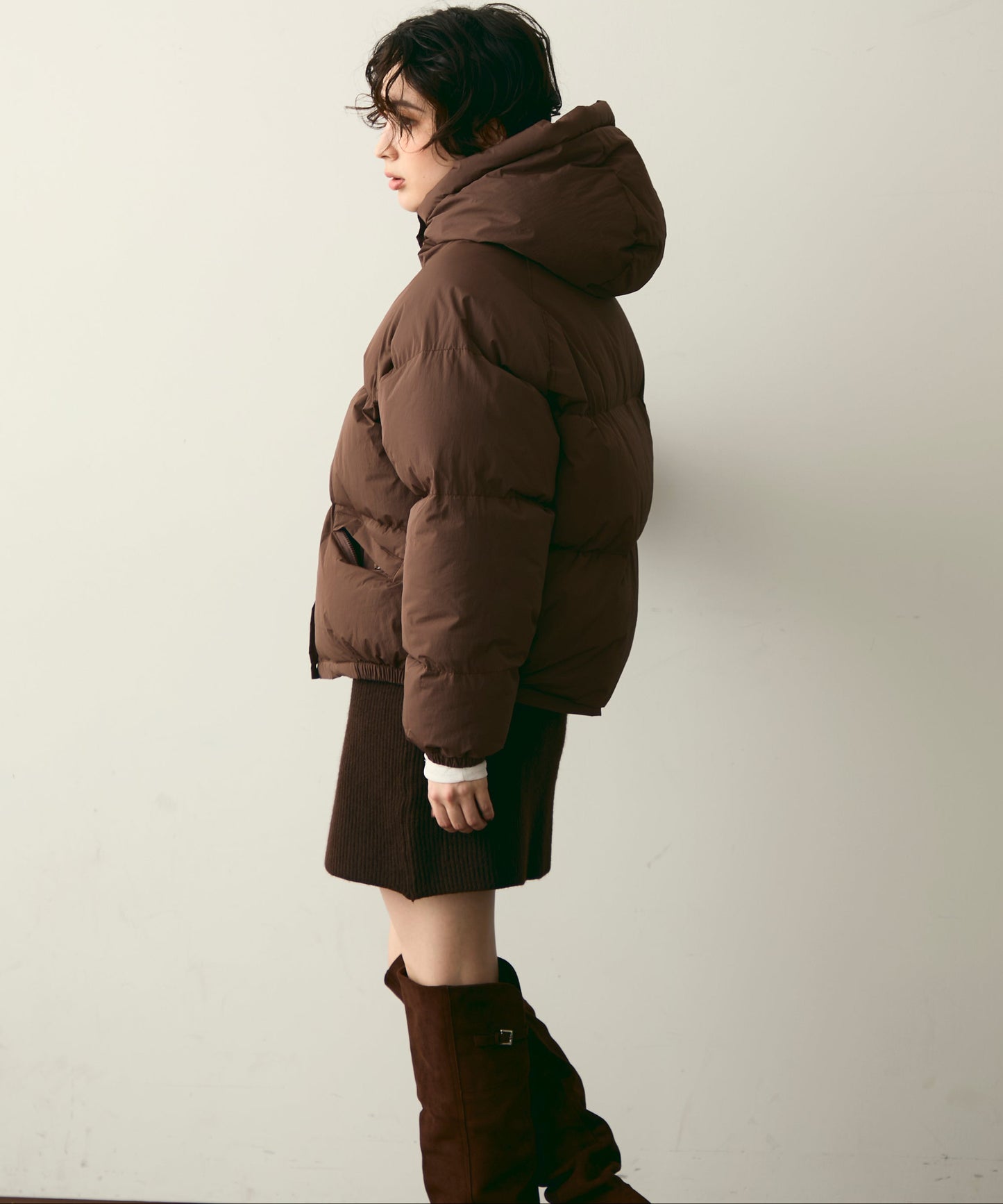 フードパフィーショートジャケット