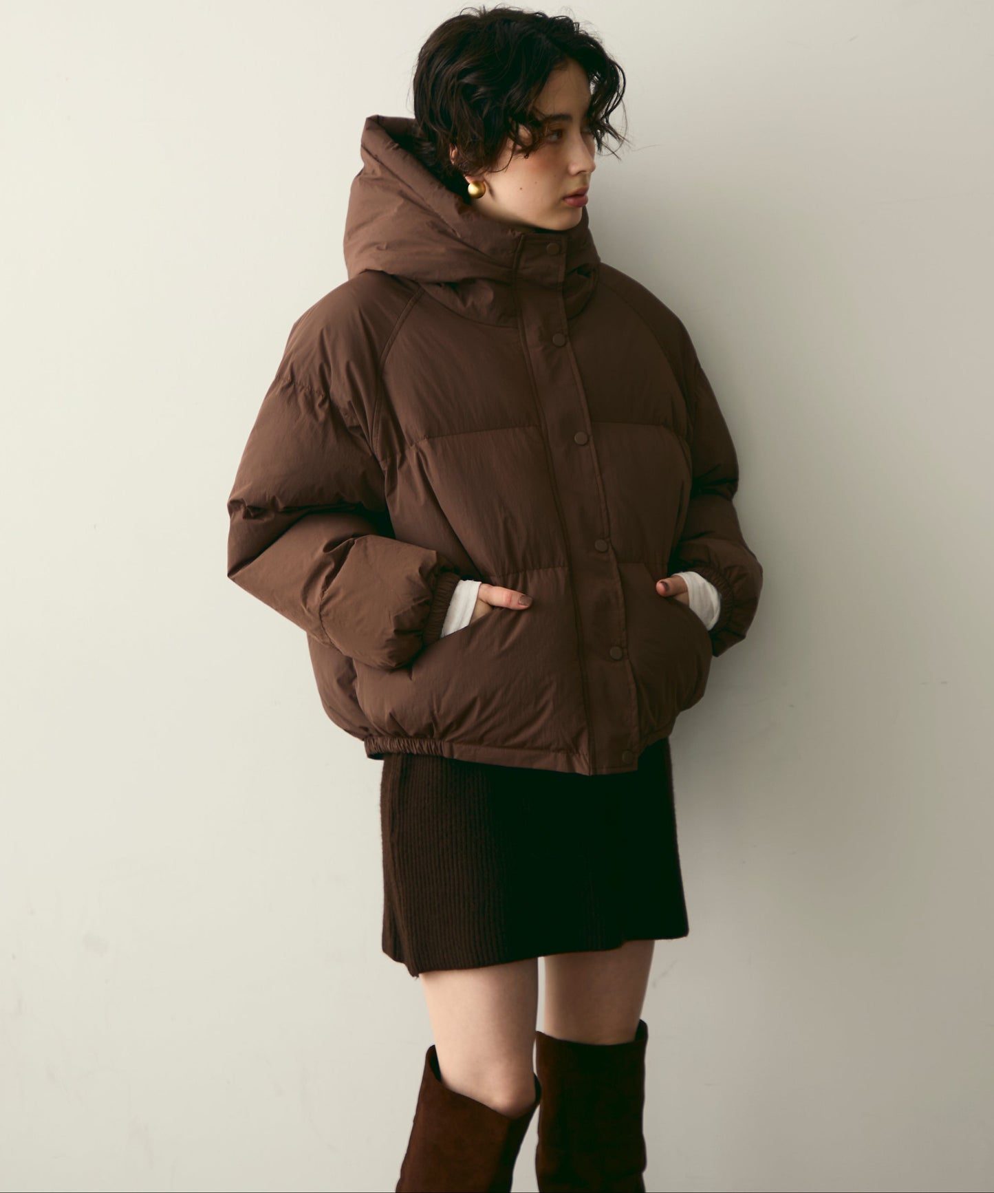 フードパフィーショートジャケット