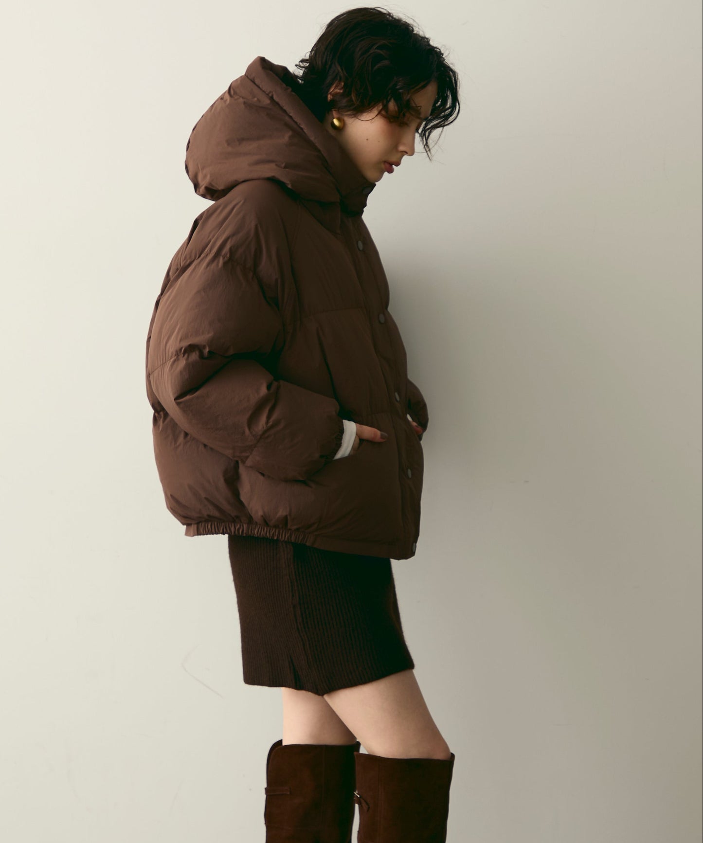 フードパフィーショートジャケット