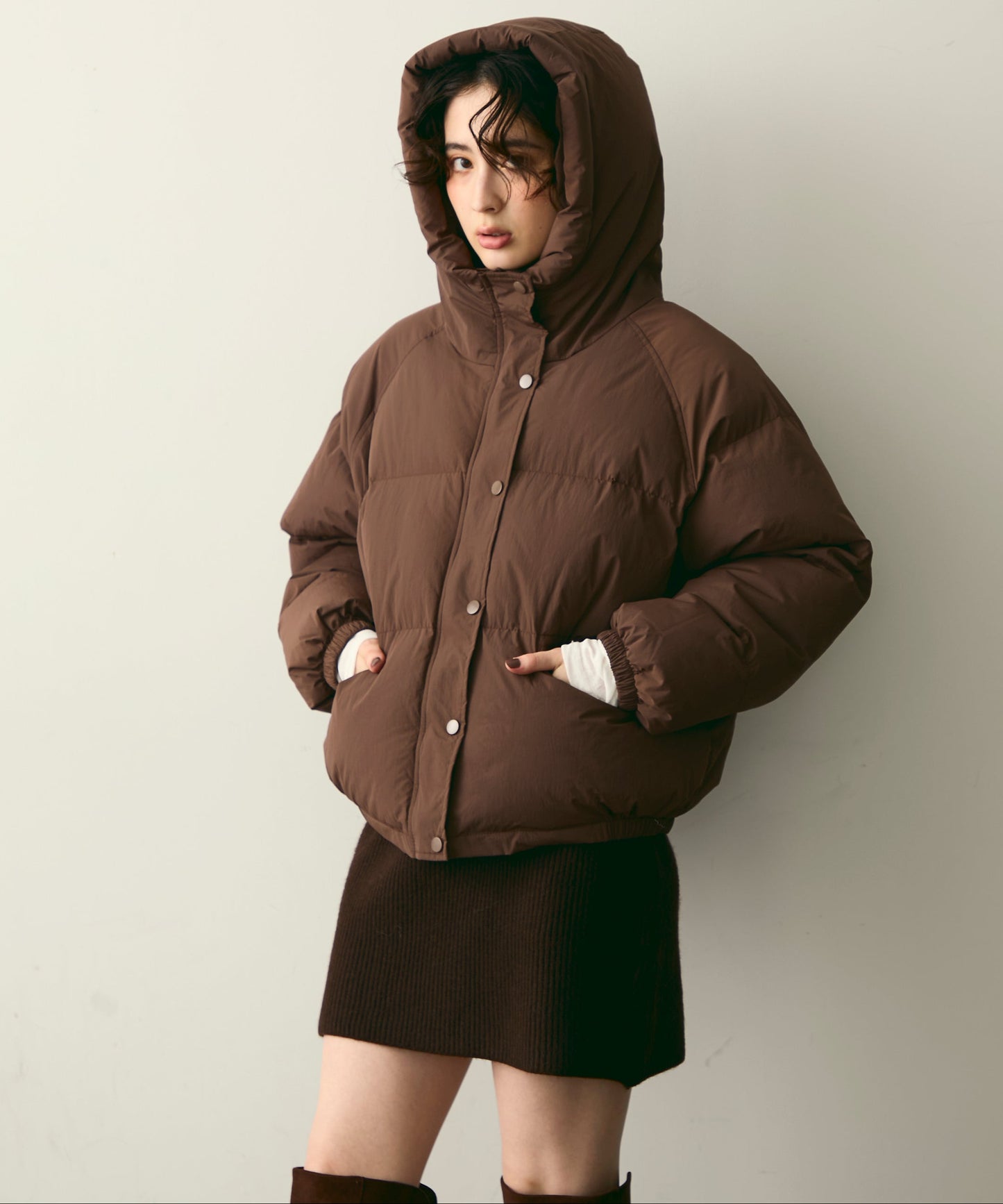 フードパフィーショートジャケット