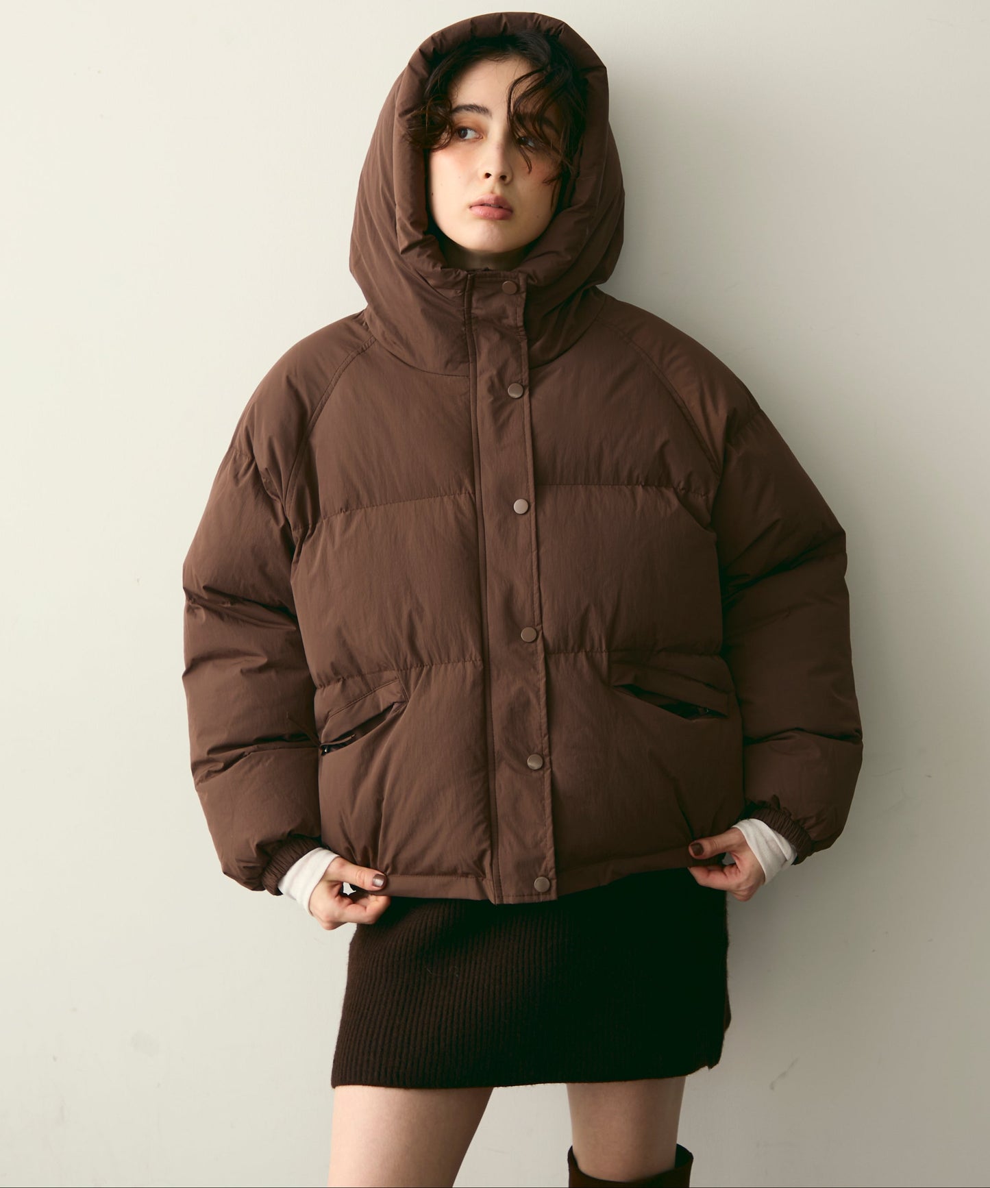 フードパフィーショートジャケット