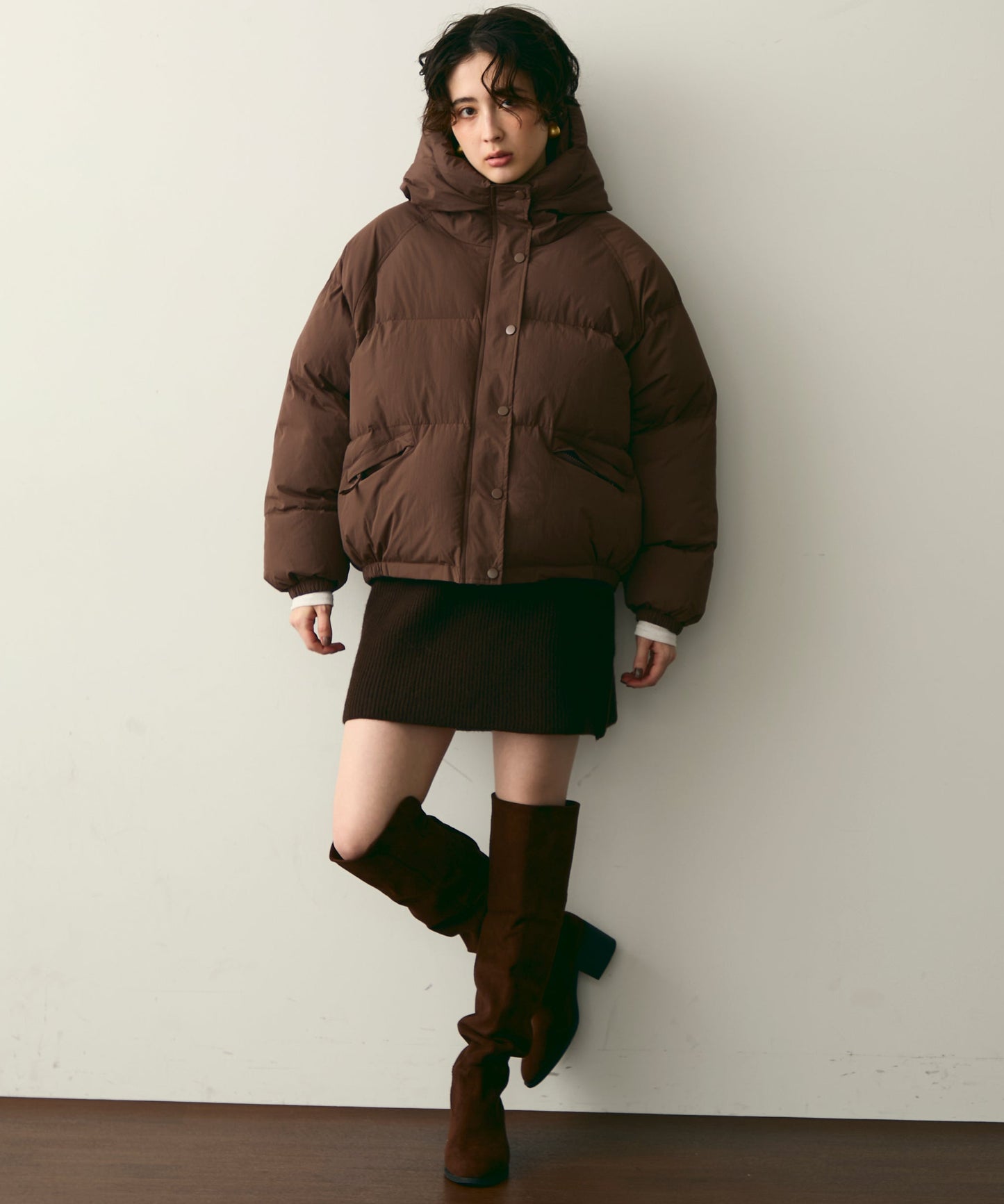 フードパフィーショートジャケット