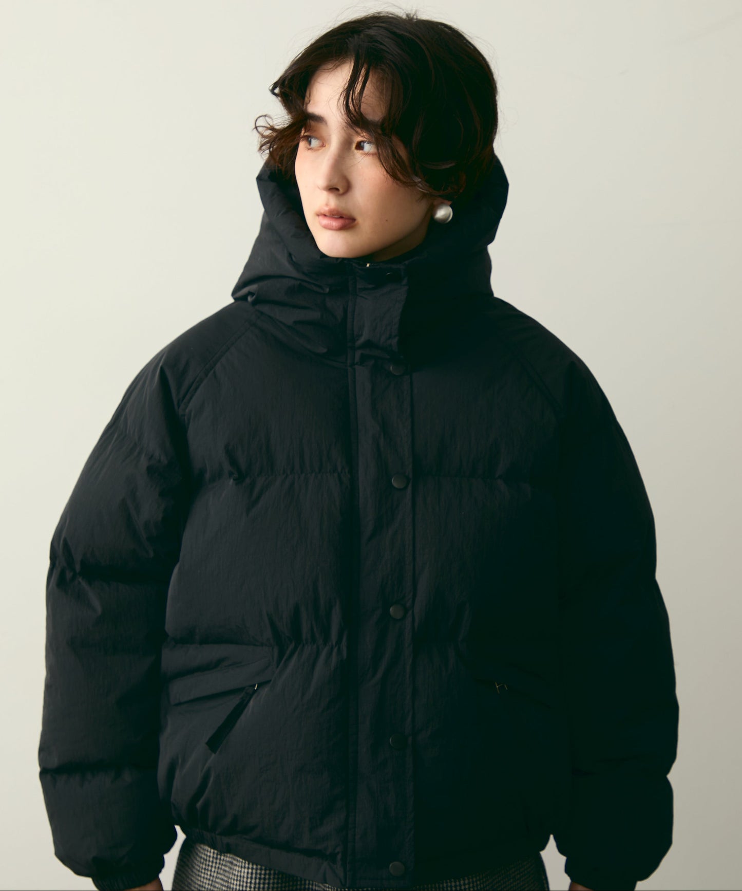 フードパフィーショートジャケット