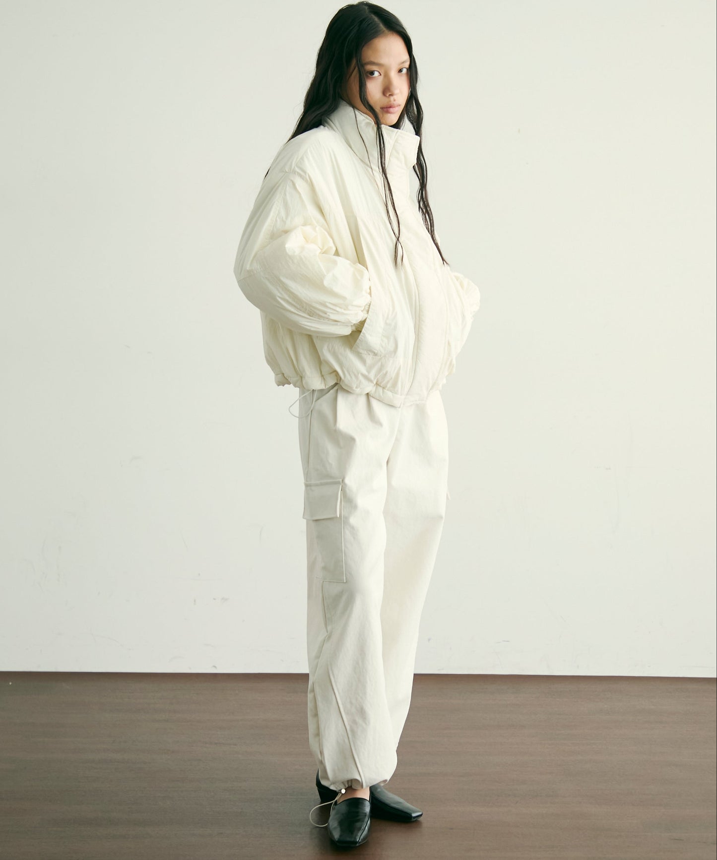 蓄熱中綿ボリュームショートブルゾン