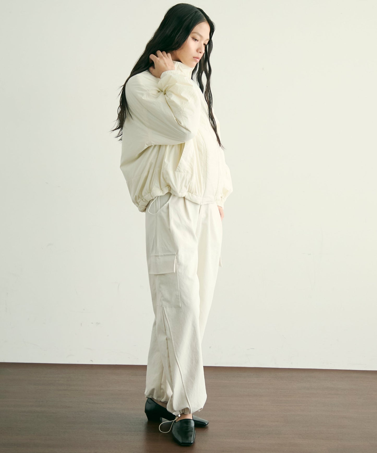 蓄熱中綿ボリュームショートブルゾン