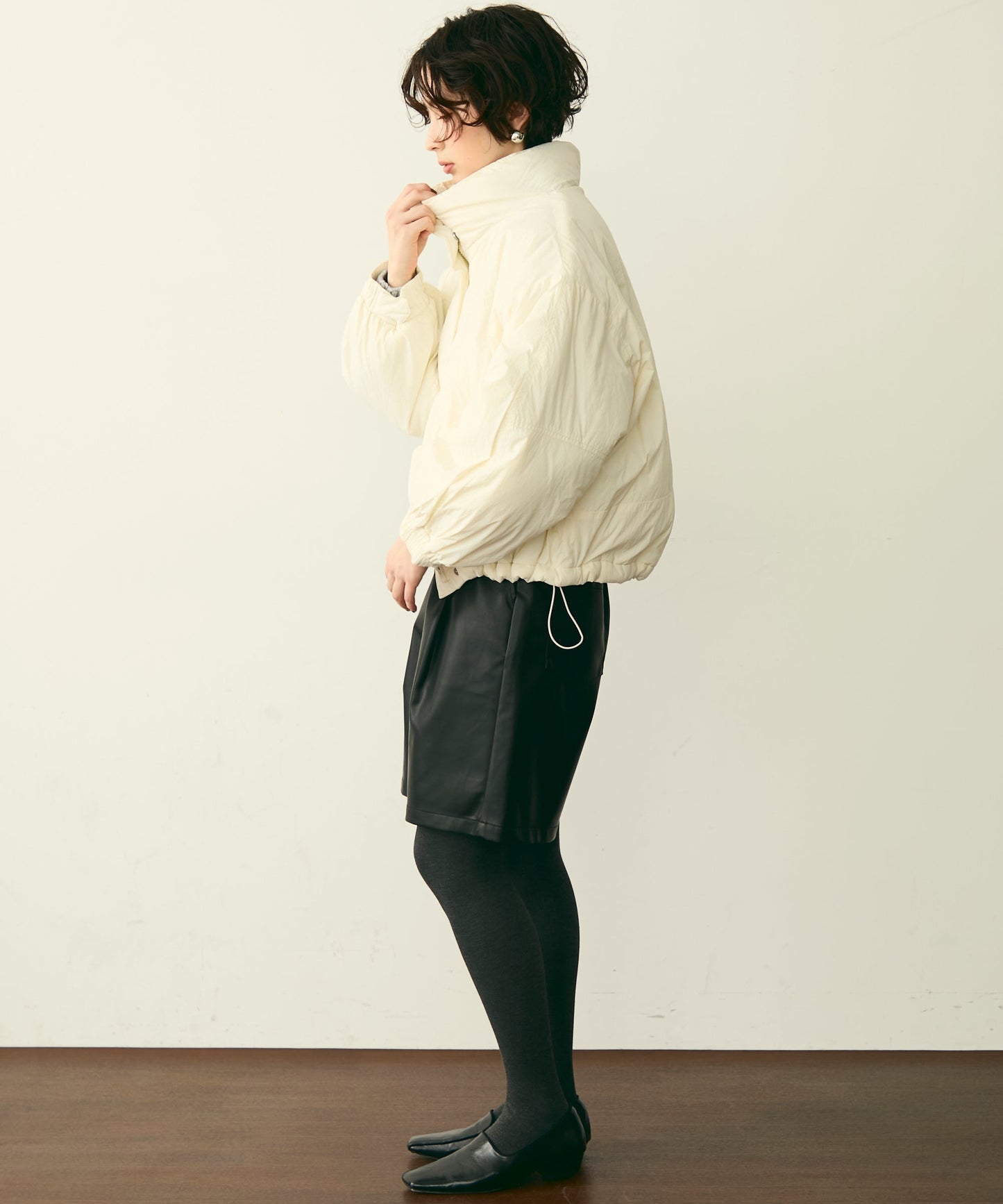 蓄熱中綿ボリュームショートブルゾン