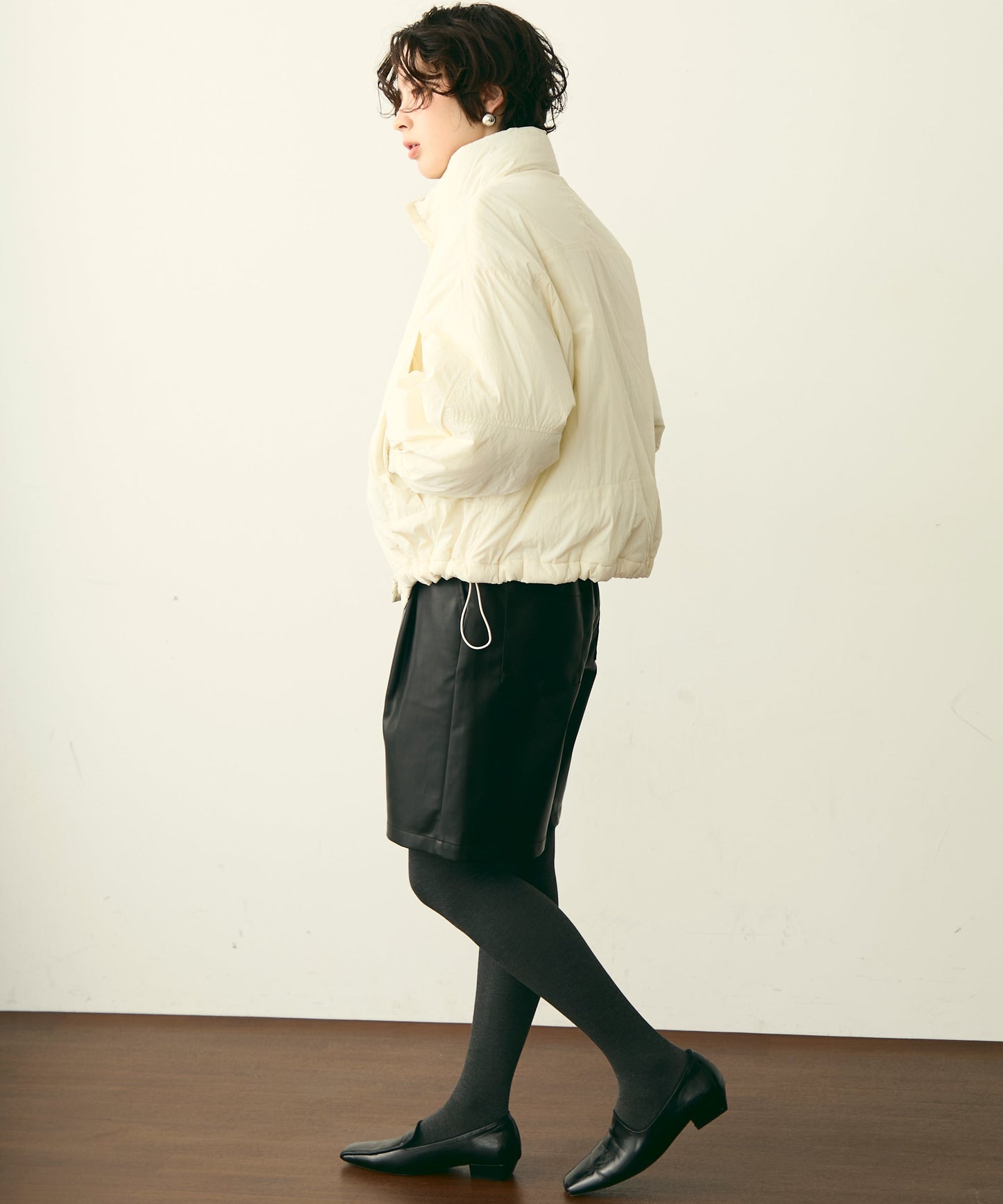 蓄熱中綿ボリュームショートブルゾン