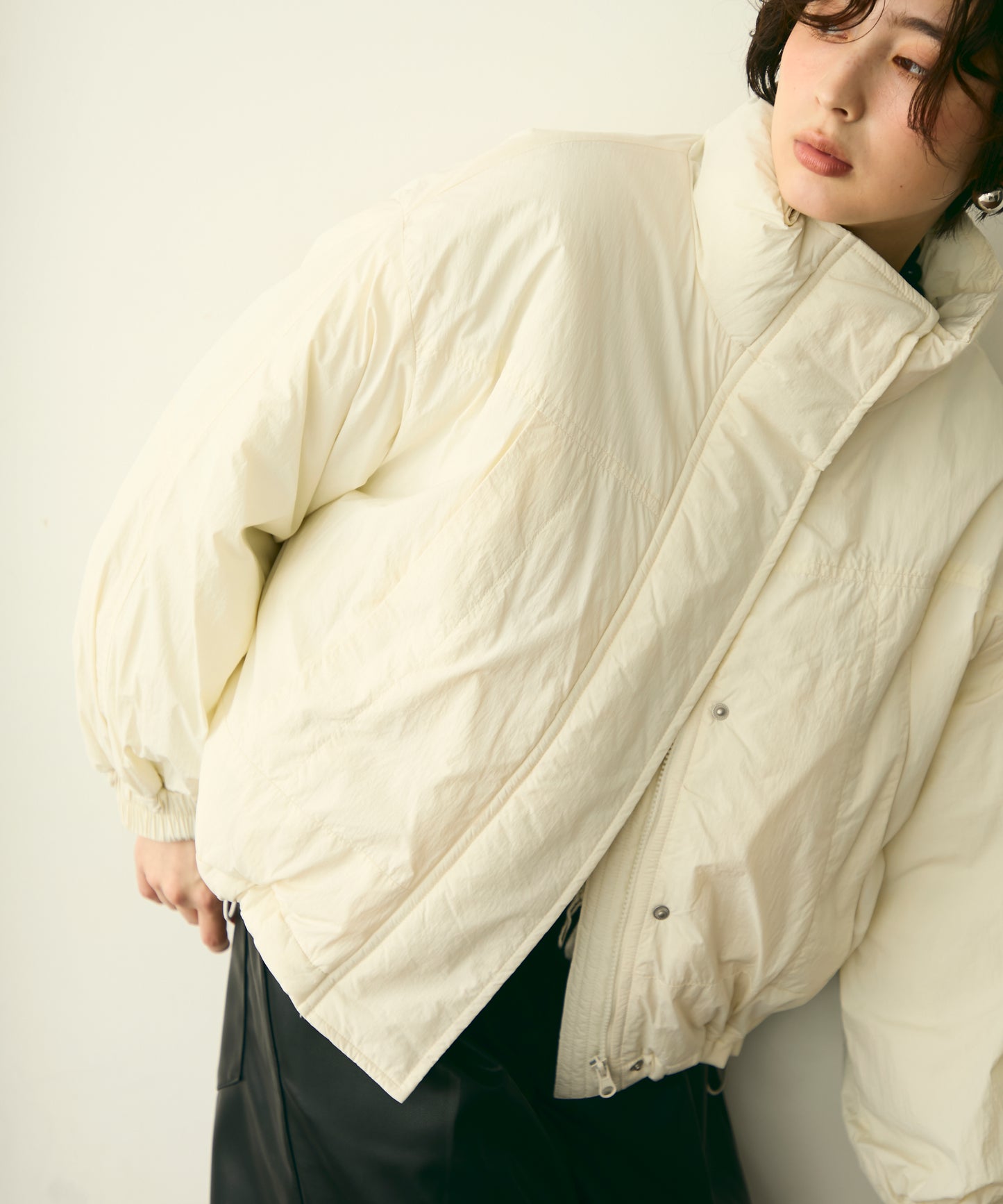 蓄熱中綿ボリュームショートブルゾン