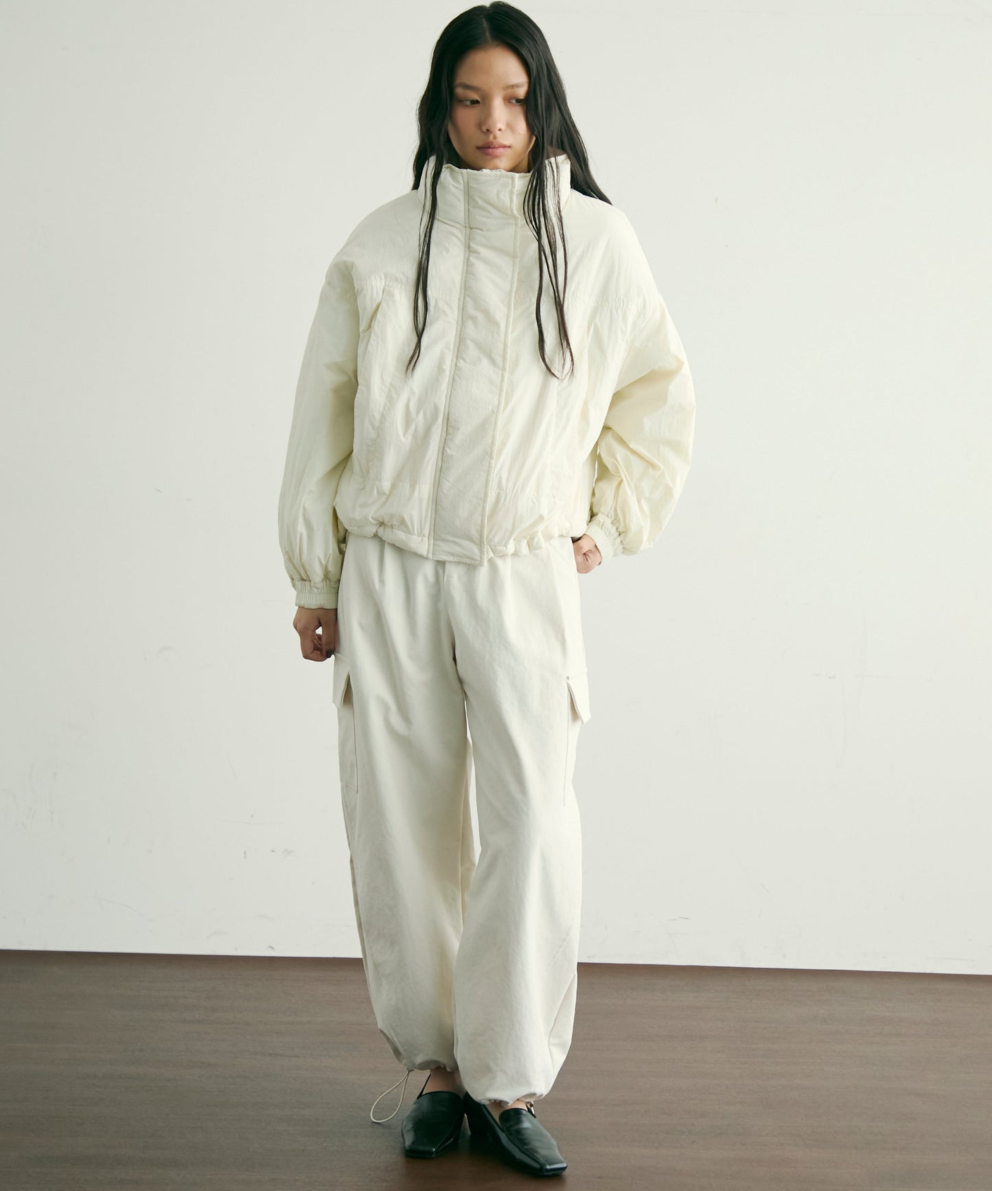 蓄熱中綿ボリュームショートブルゾン