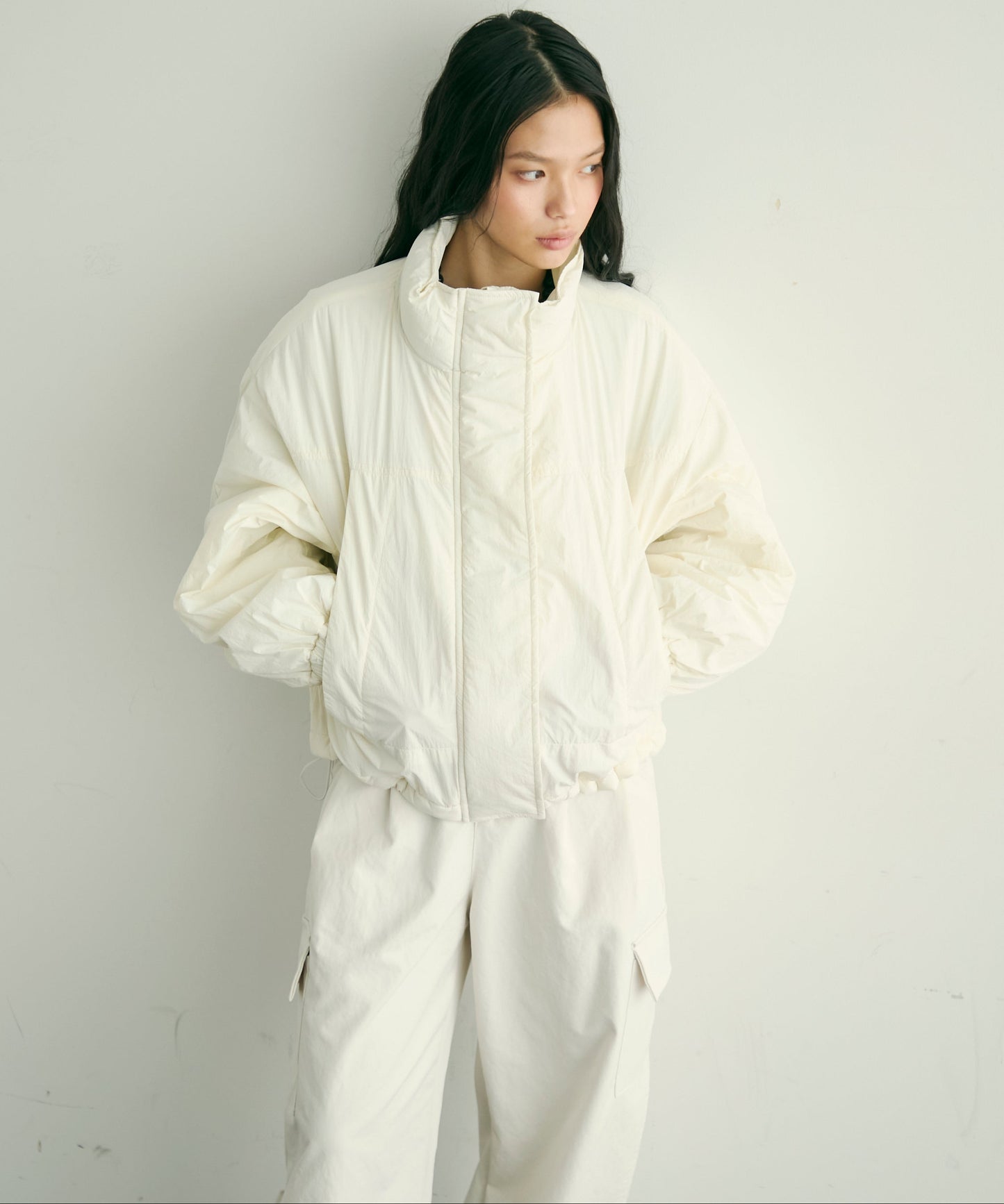 蓄熱中綿ボリュームショートブルゾン