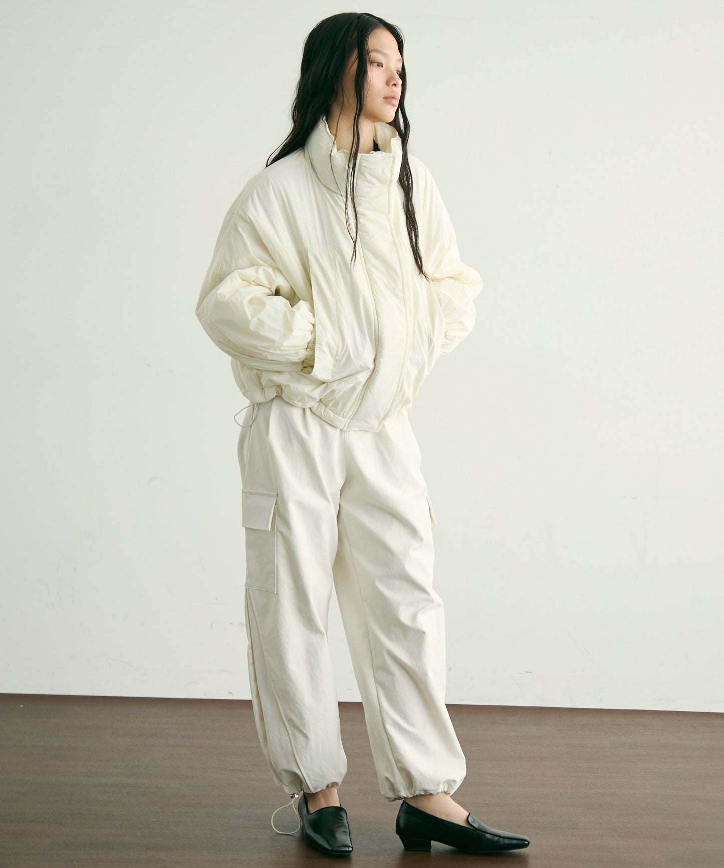 蓄熱中綿ボリュームショートブルゾン