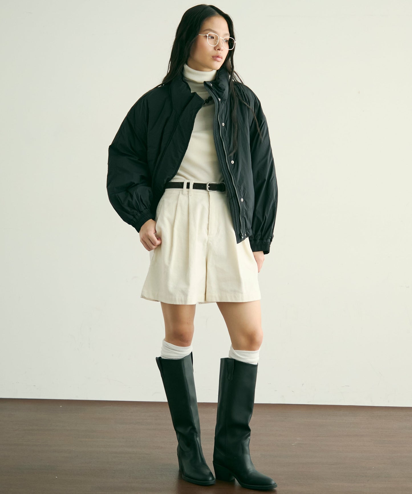 蓄熱中綿ボリュームショートブルゾン