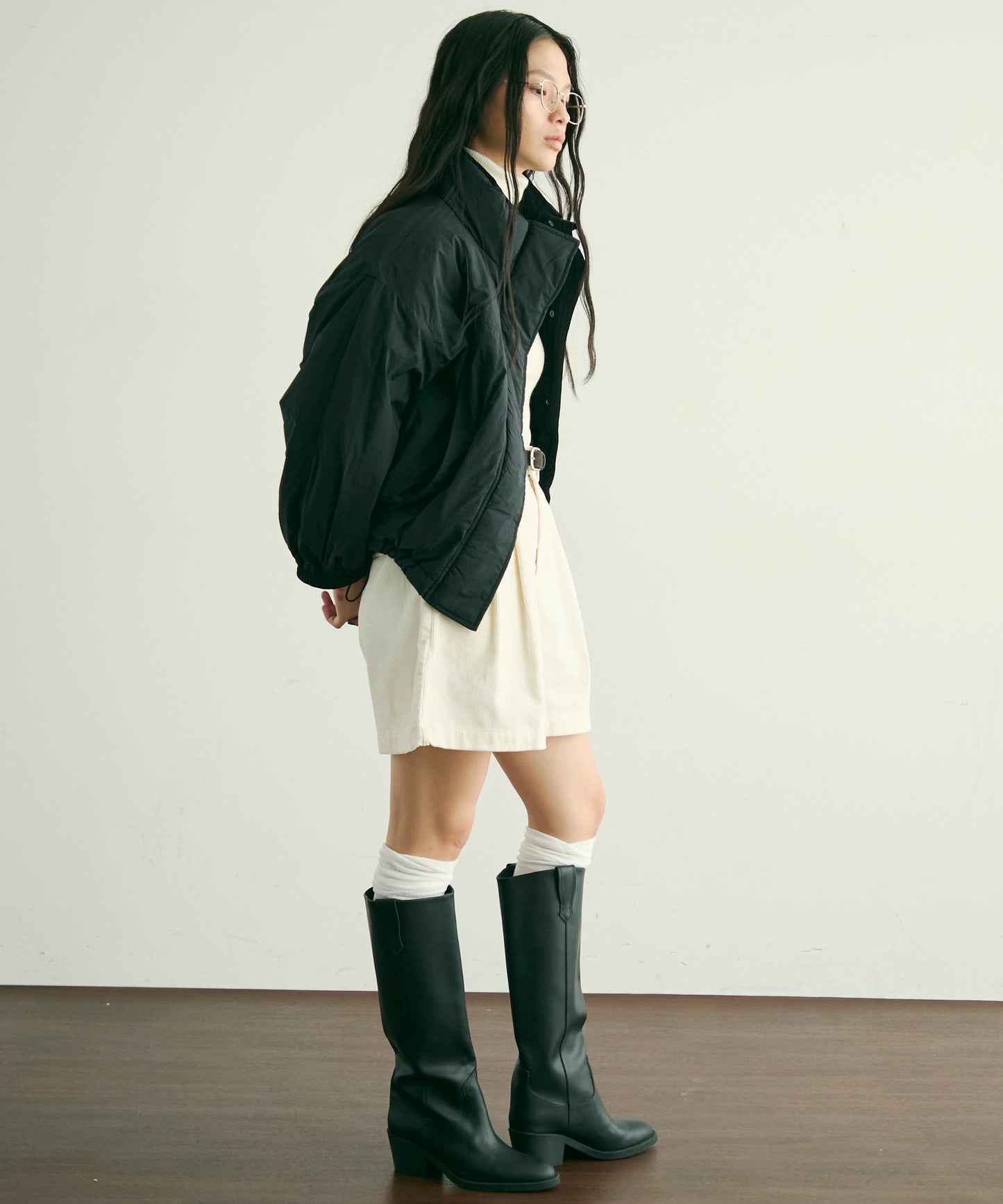 蓄熱中綿ボリュームショートブルゾン