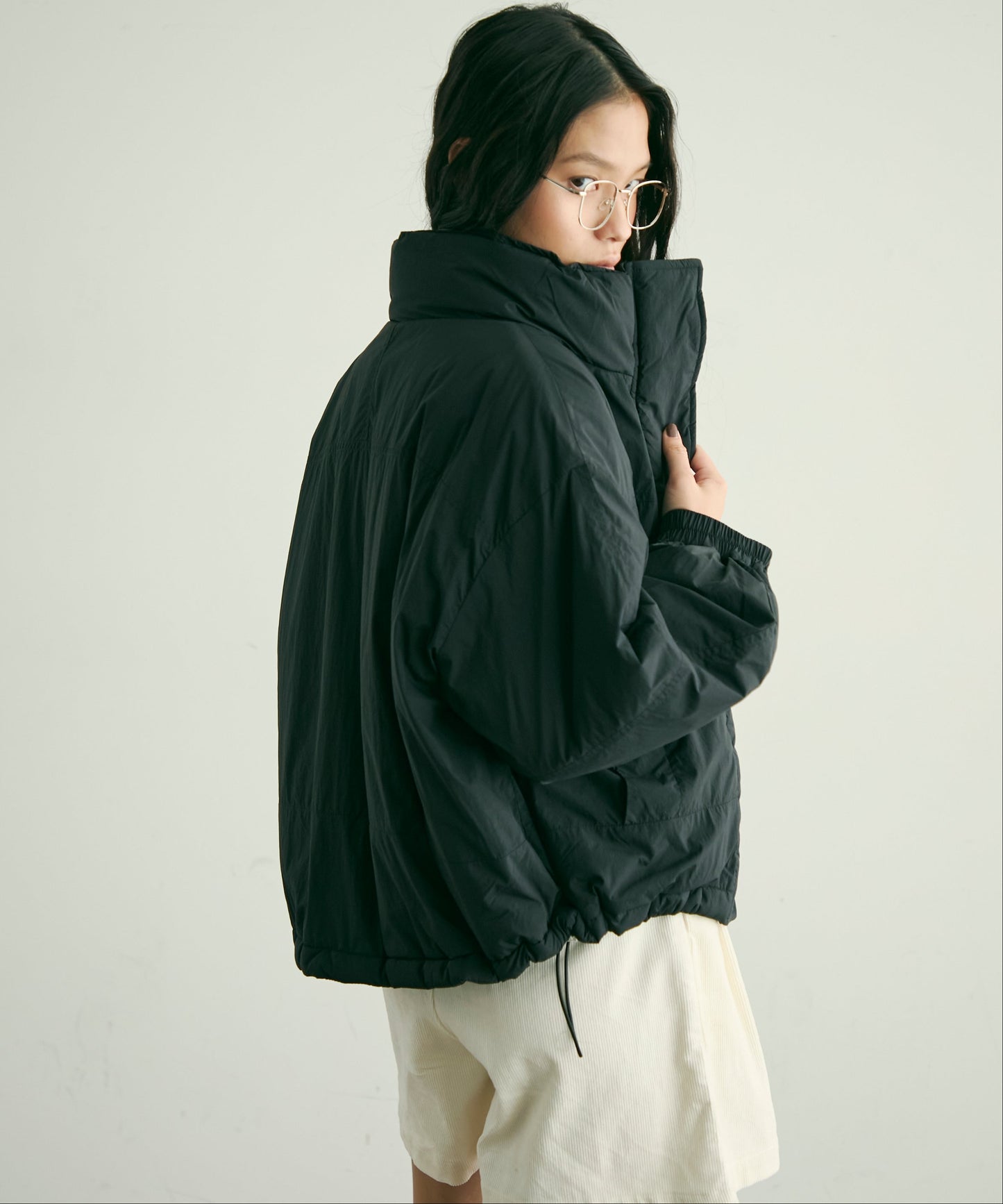 蓄熱中綿ボリュームショートブルゾン