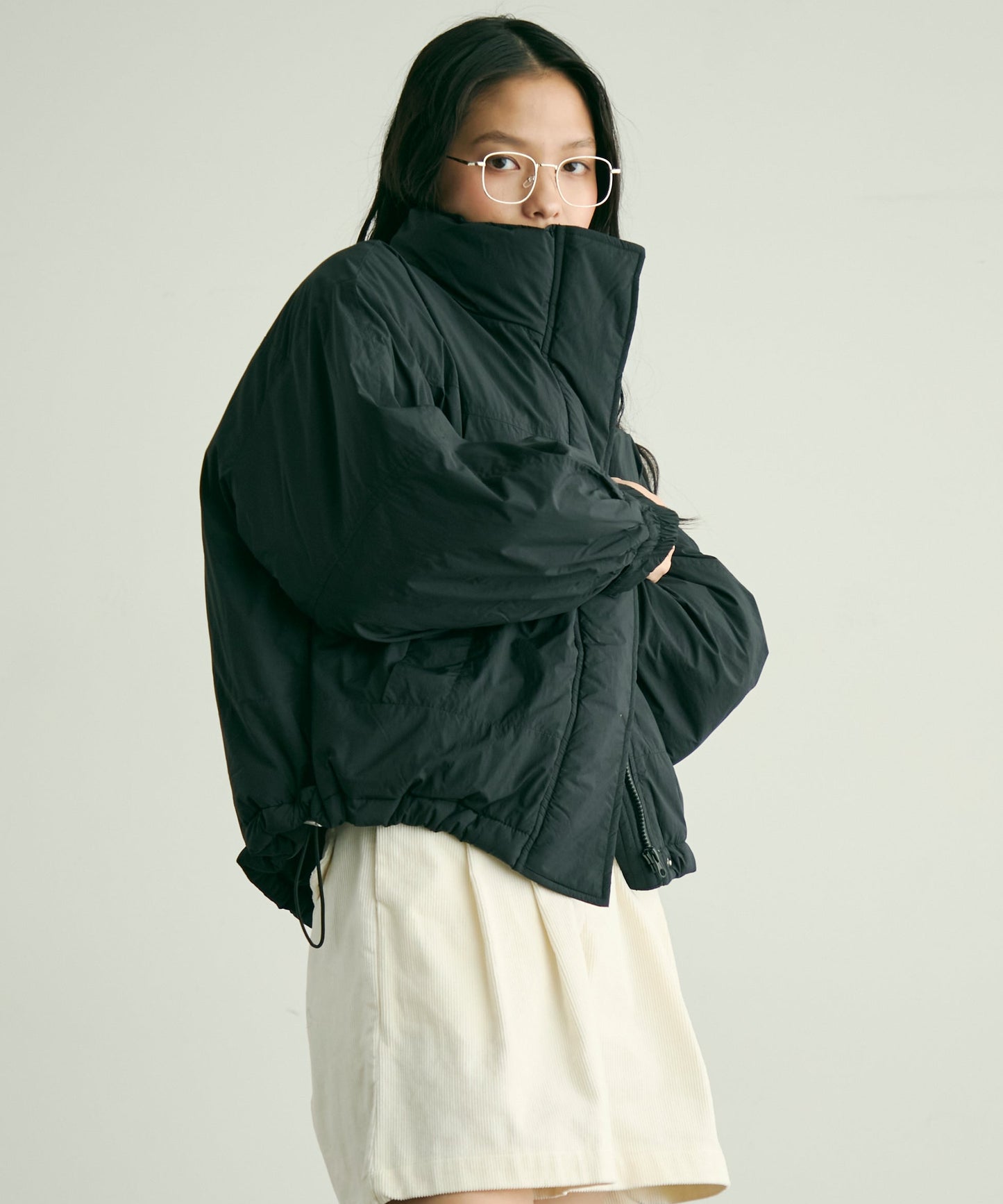 蓄熱中綿ボリュームショートブルゾン