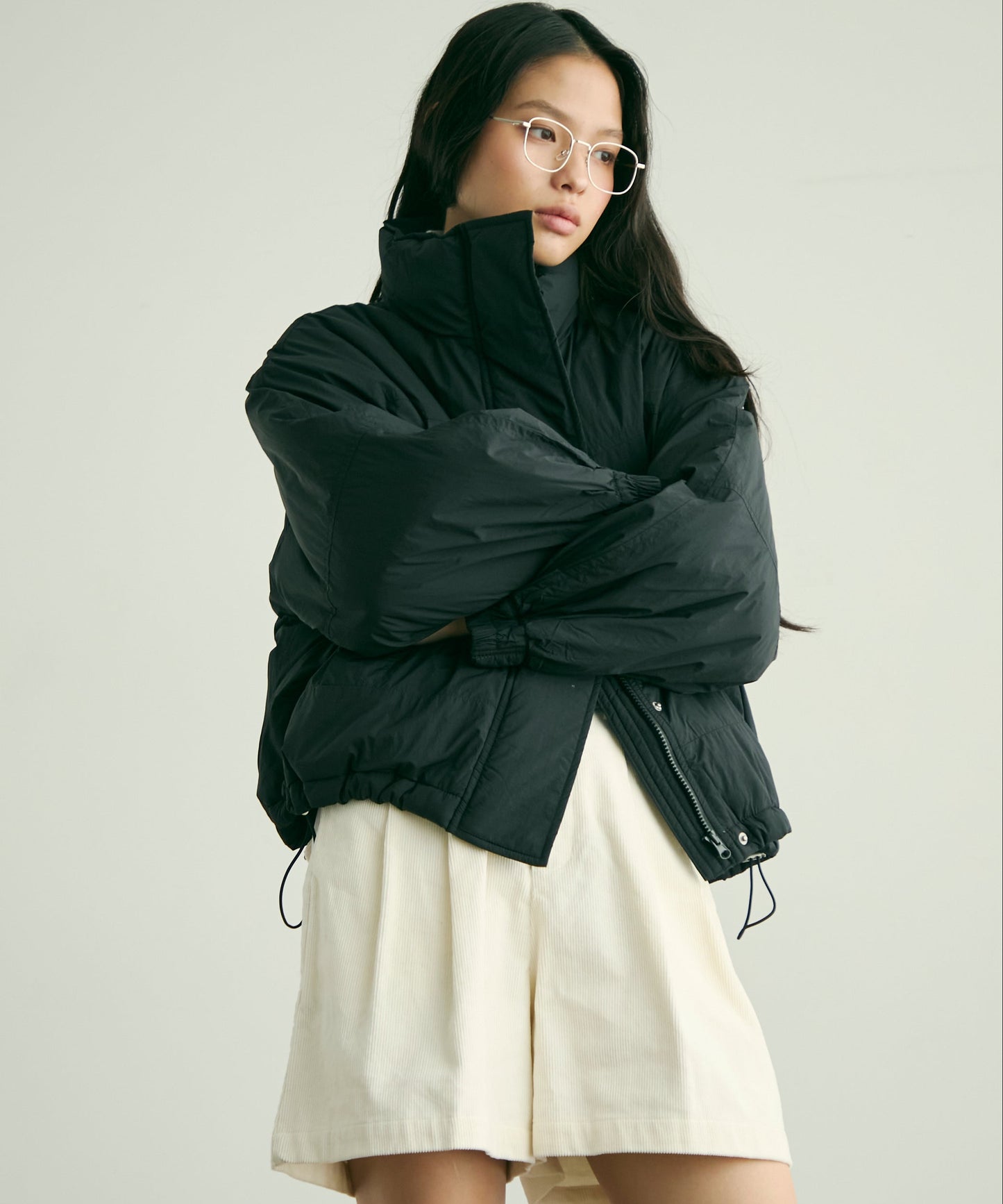 蓄熱中綿ボリュームショートブルゾン