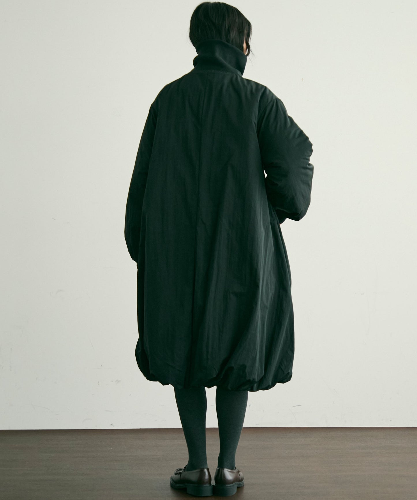 T/Nタフタ中わたバルーンリブコート