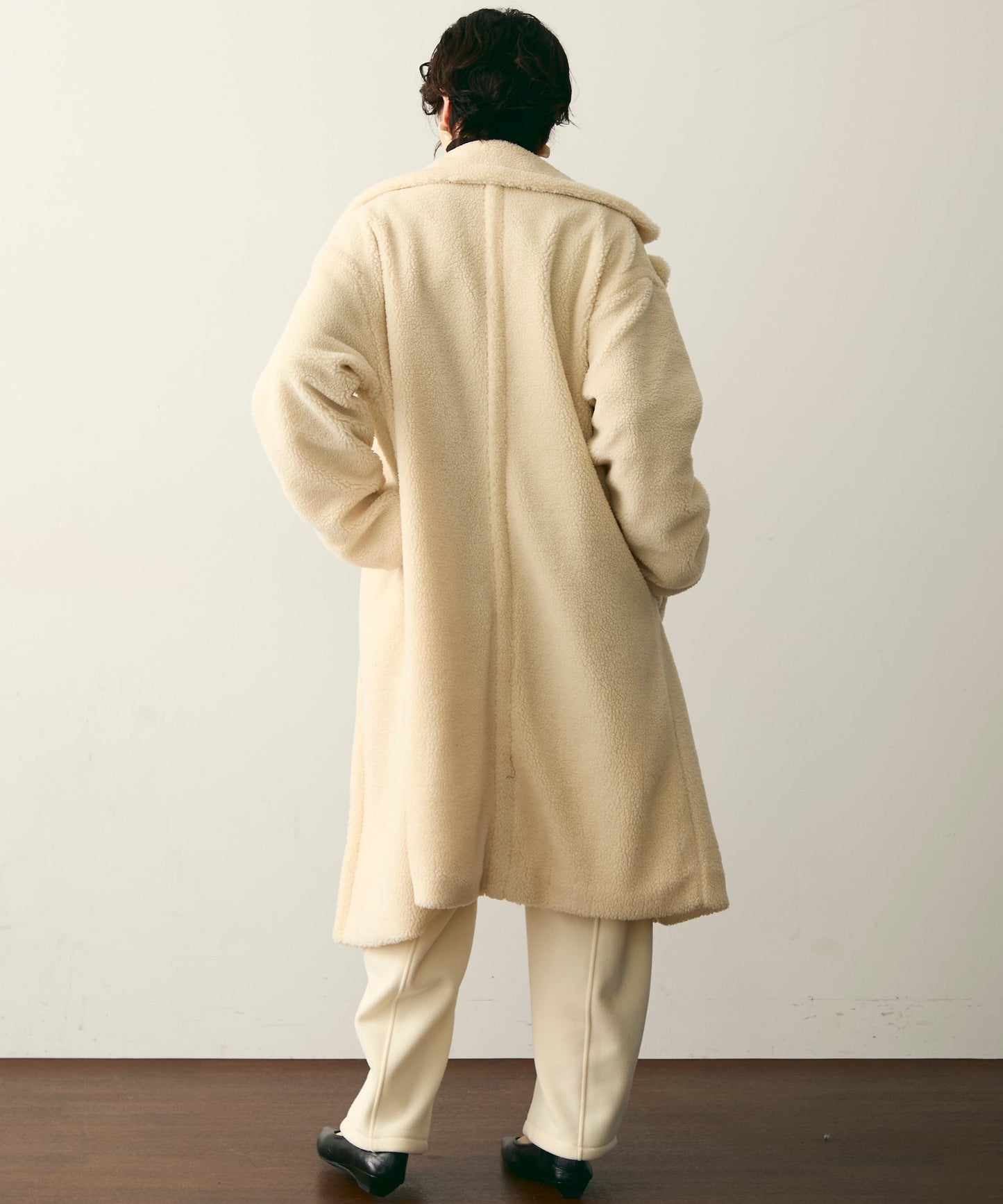 ボアダブルロングコート