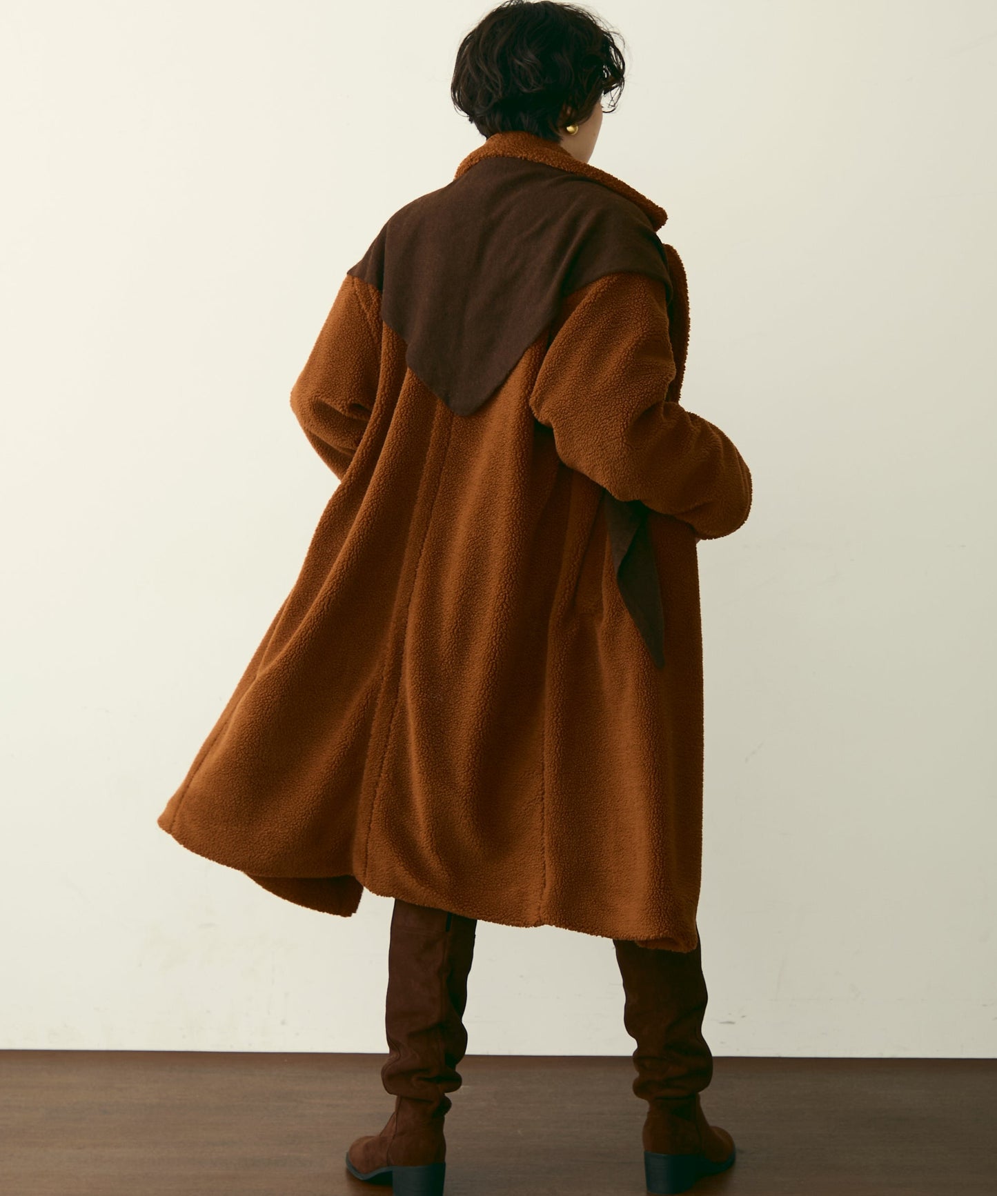 ボアダブルロングコート