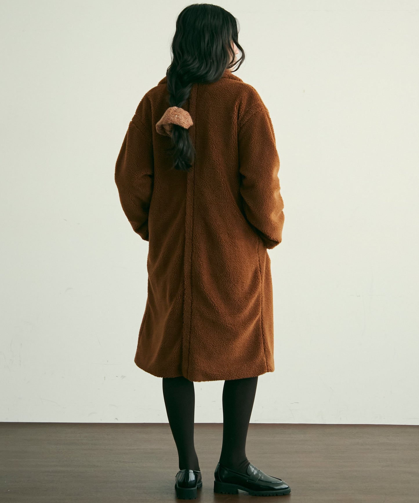 ボアダブルロングコート