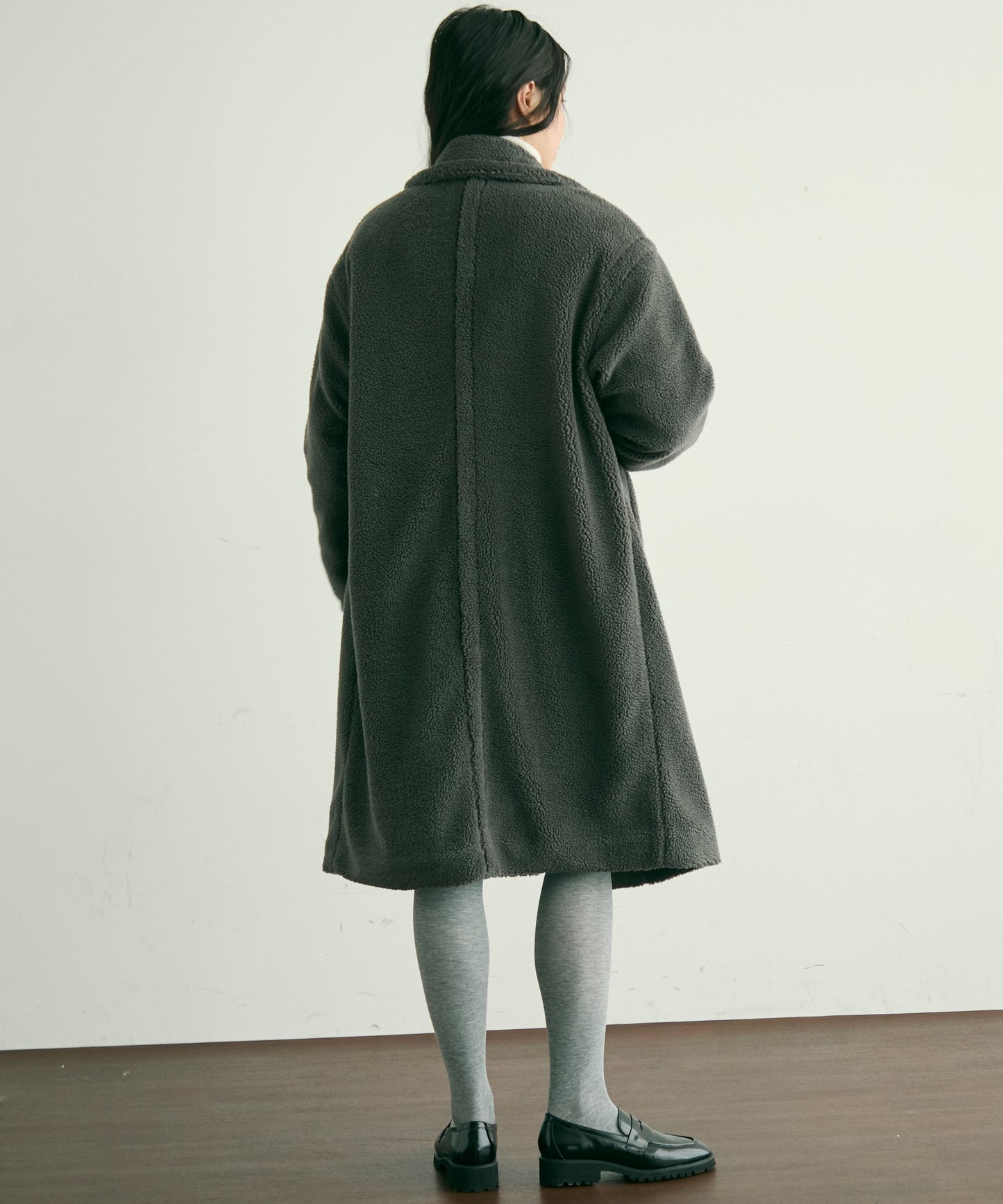 ボアダブルロングコート