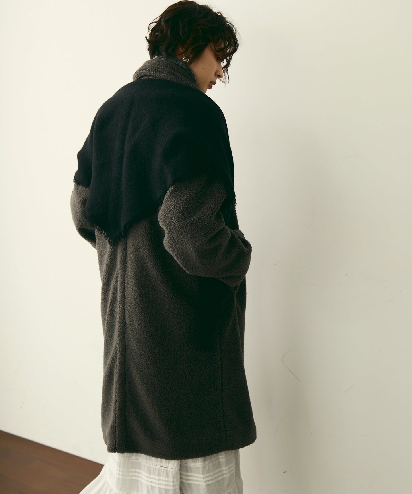 ボアダブルロングコート