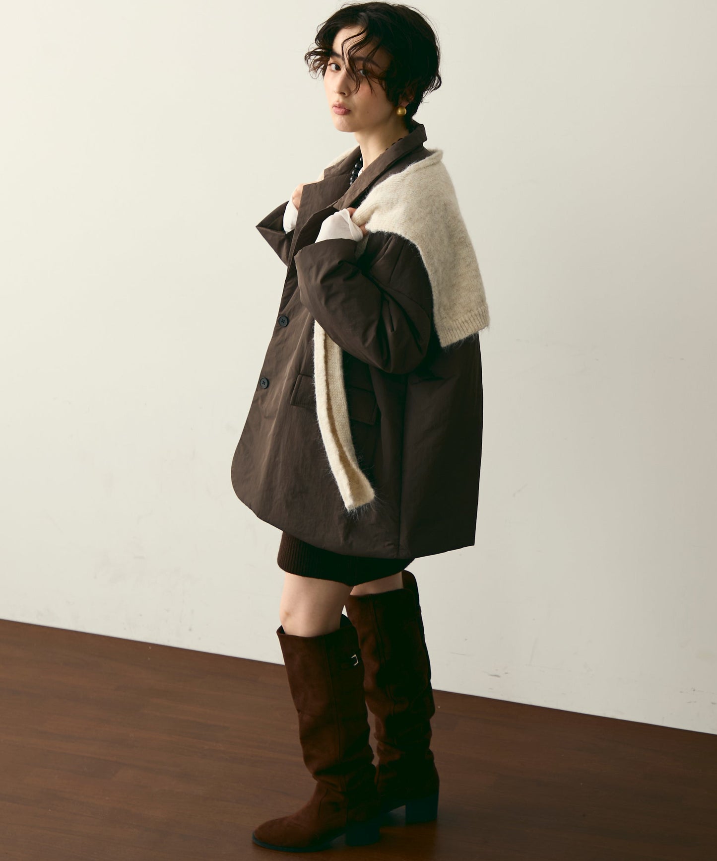 パテッドテーラーコート