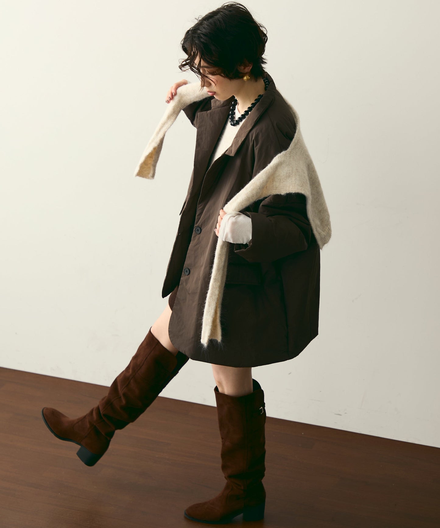 パテッドテーラーコート