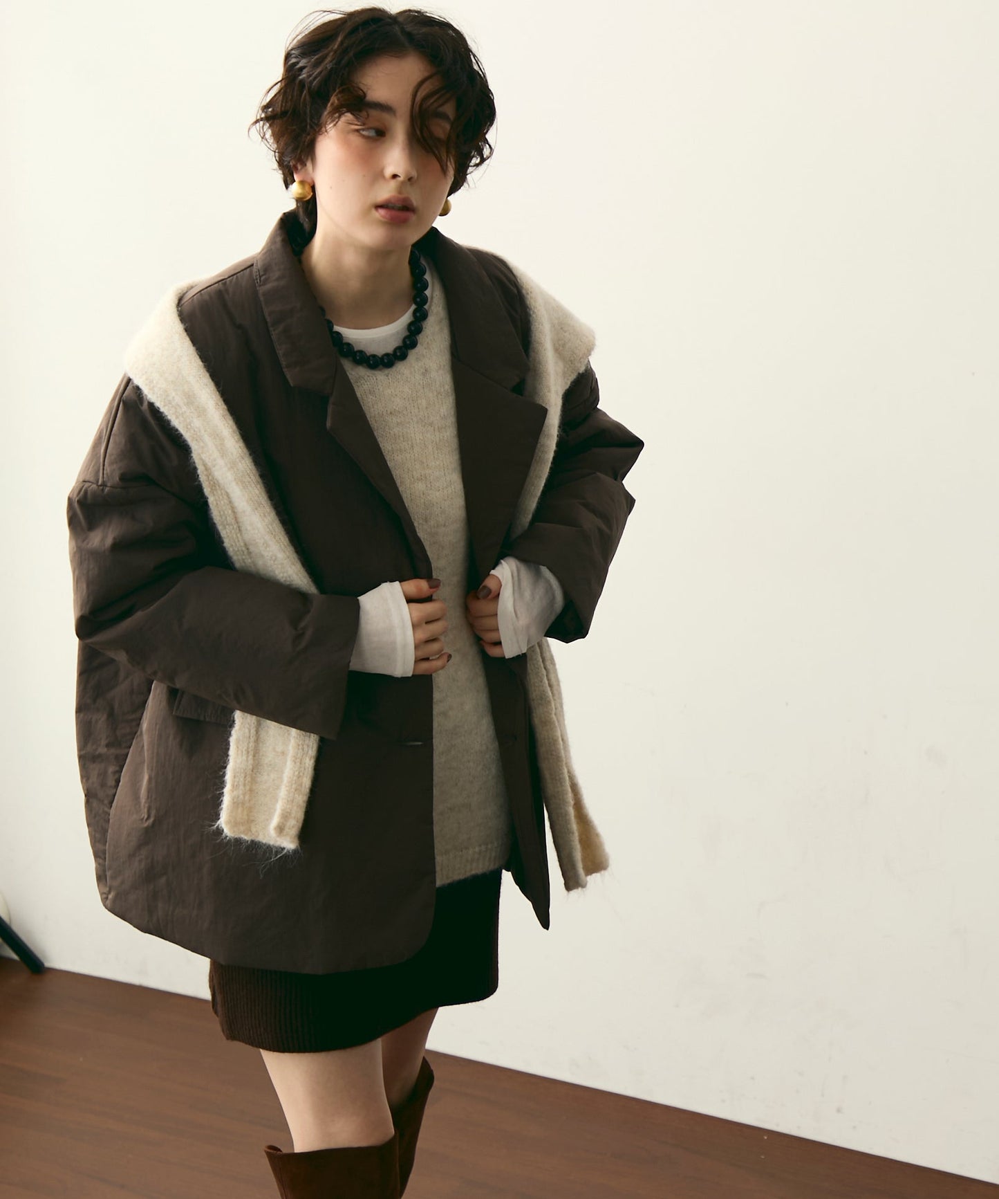 パテッドテーラーコート